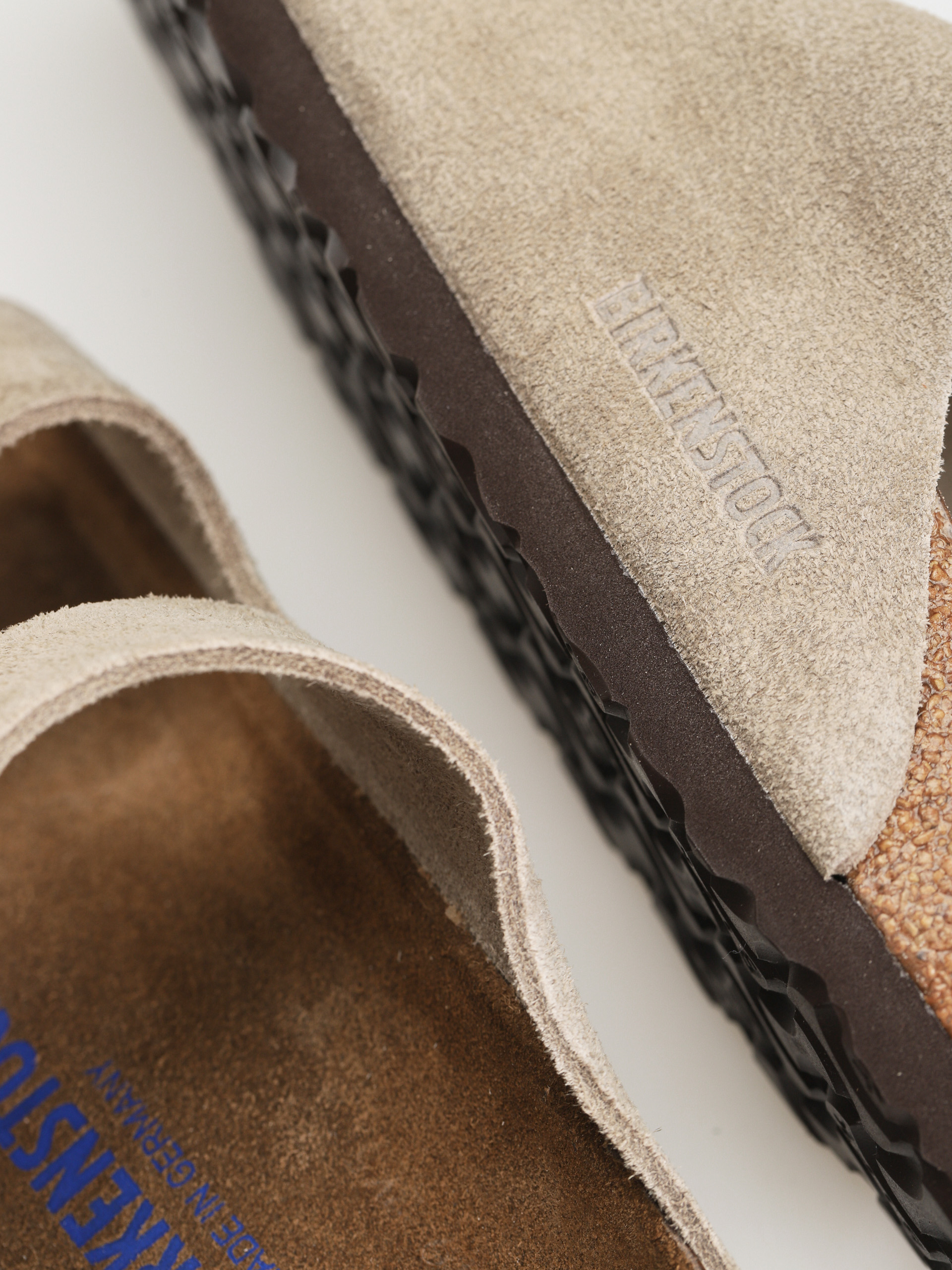 Birkenstock Чехли Arizona Suede Regular (taupe)