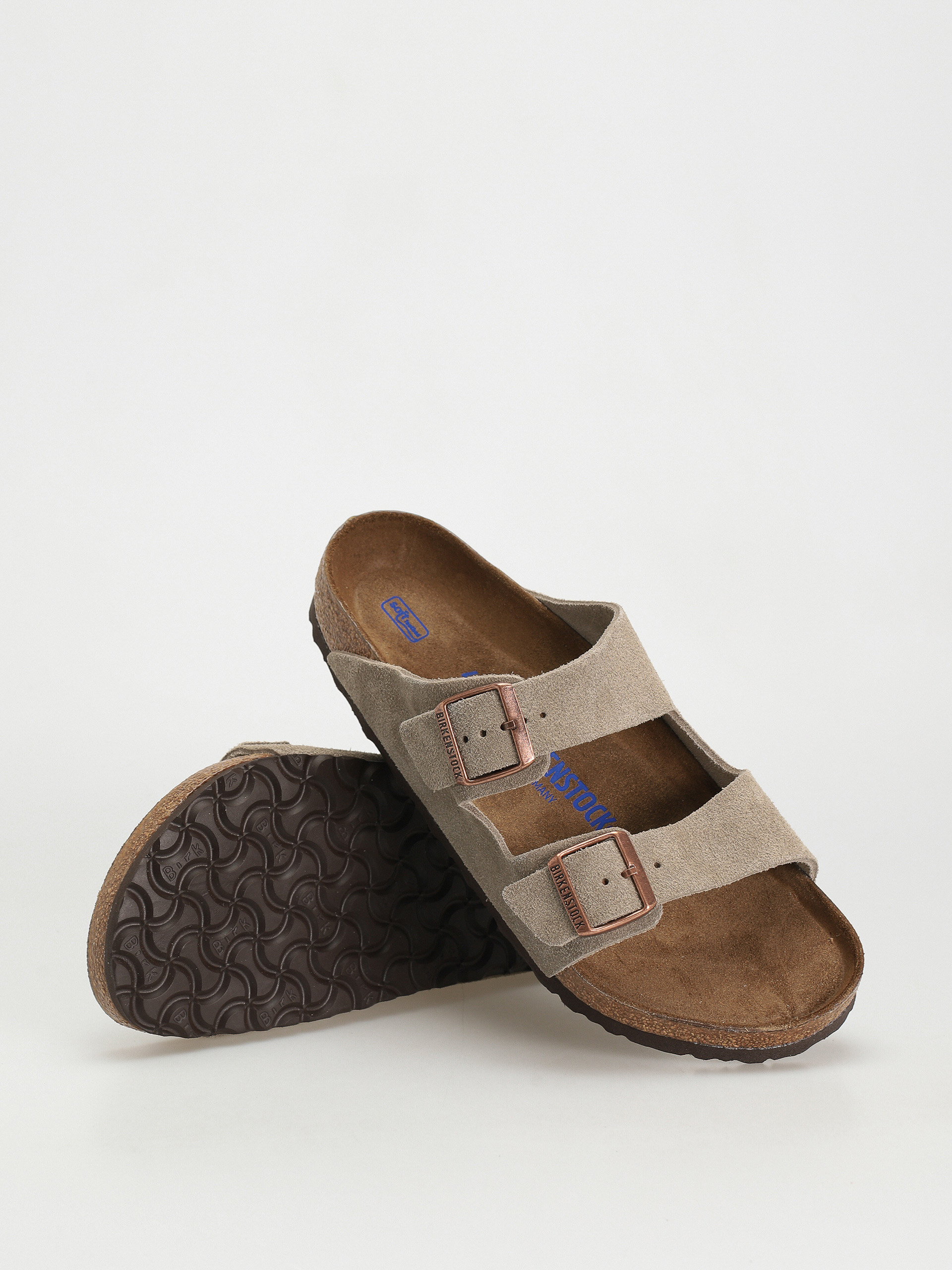 Birkenstock Чехли Arizona Suede Regular (taupe)