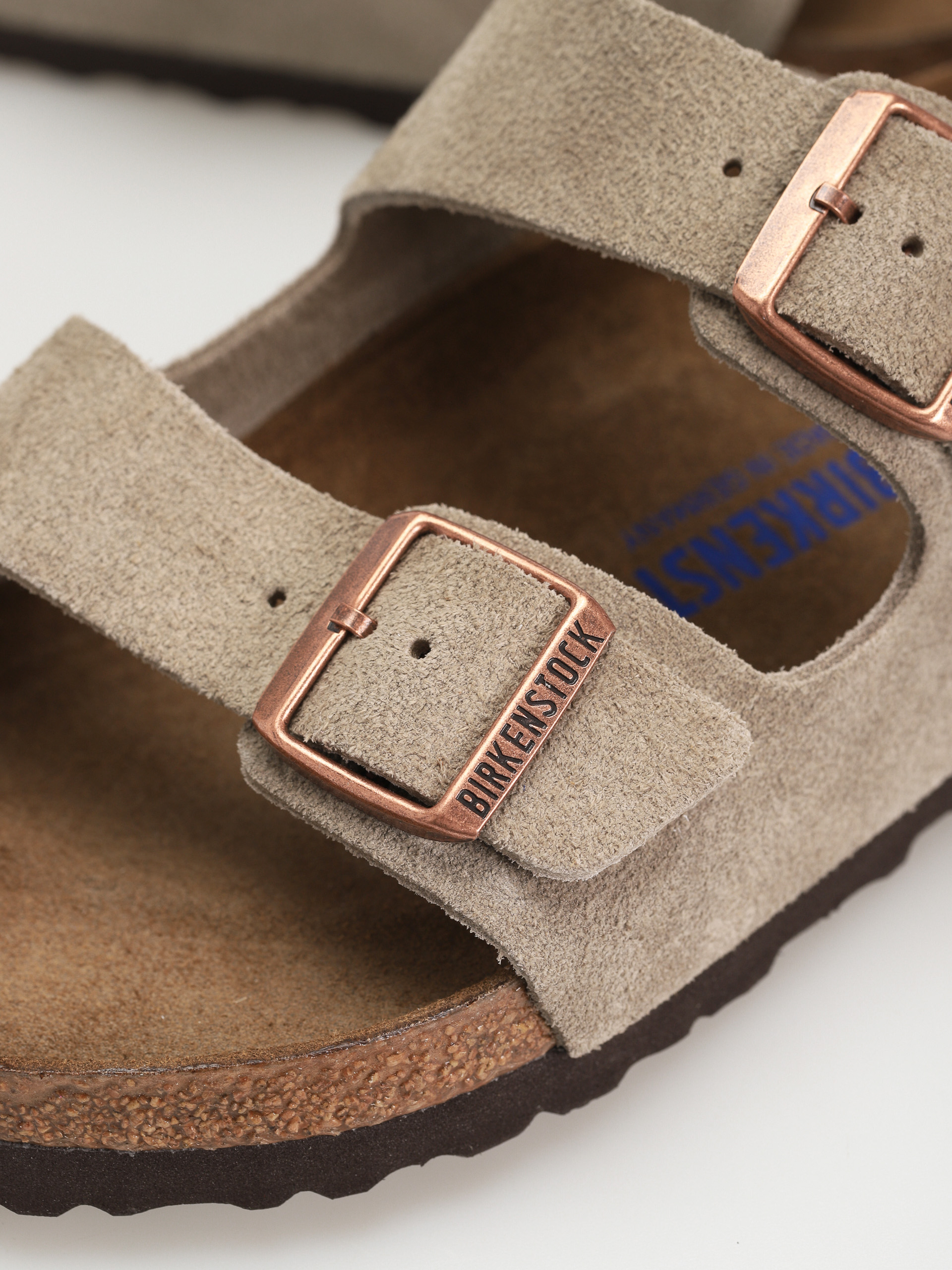 Birkenstock Чехли Arizona Suede Regular (taupe)