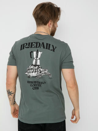 Iriedaily Тениска Slowpresso (jungle green)