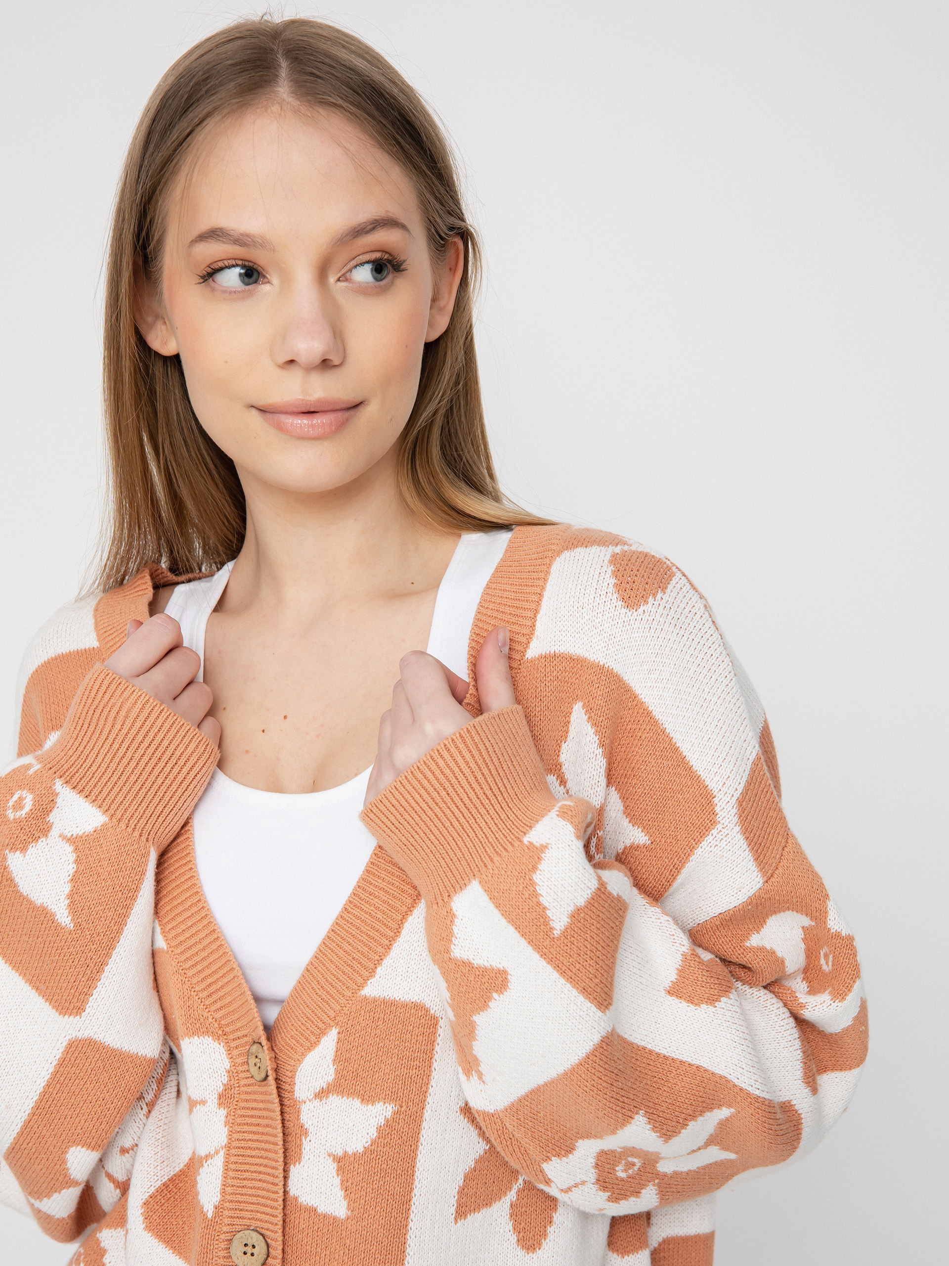 Roxy Пуловер Million Glory Wmn (snow white one love check)