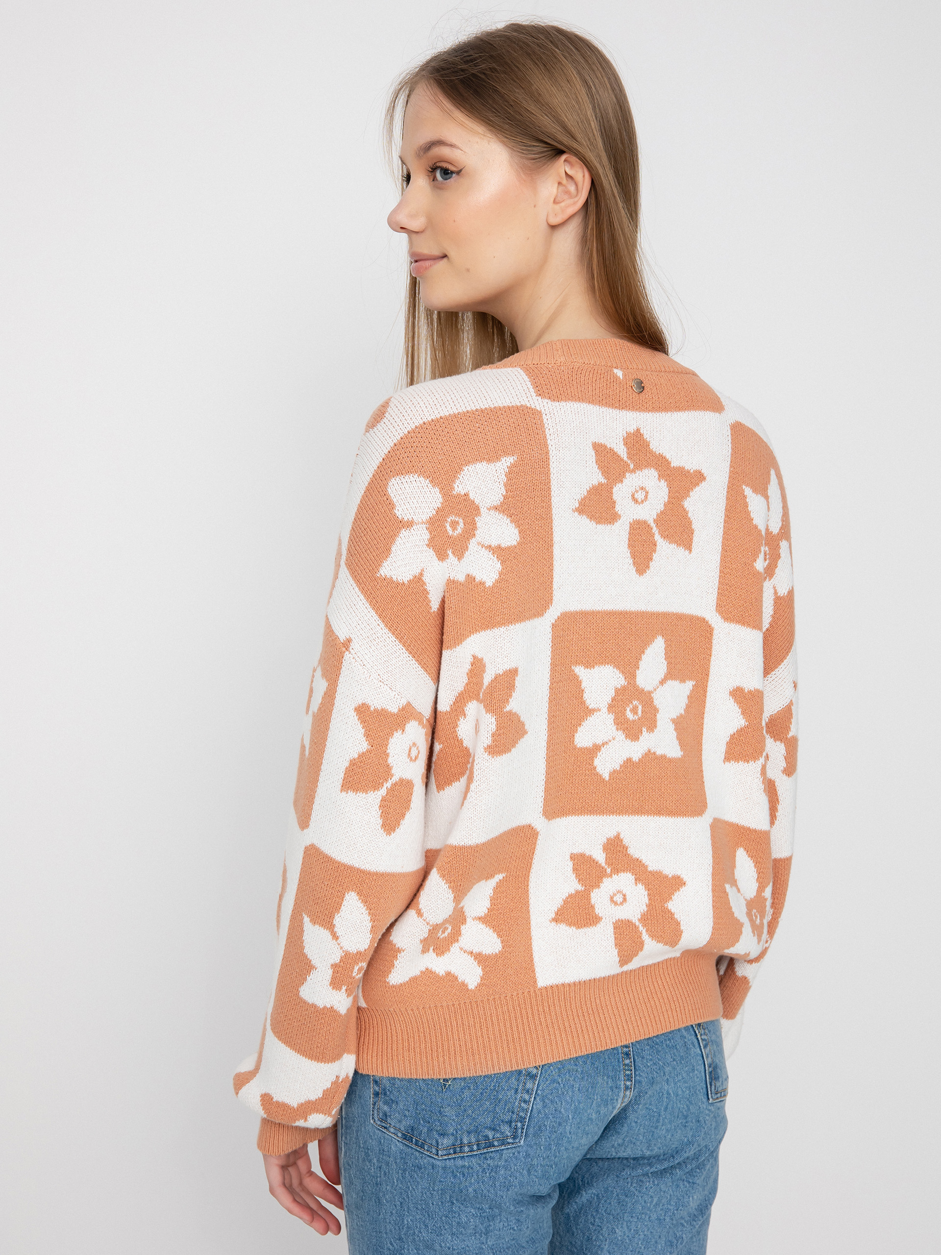 Roxy Пуловер Million Glory Wmn (snow white one love check)