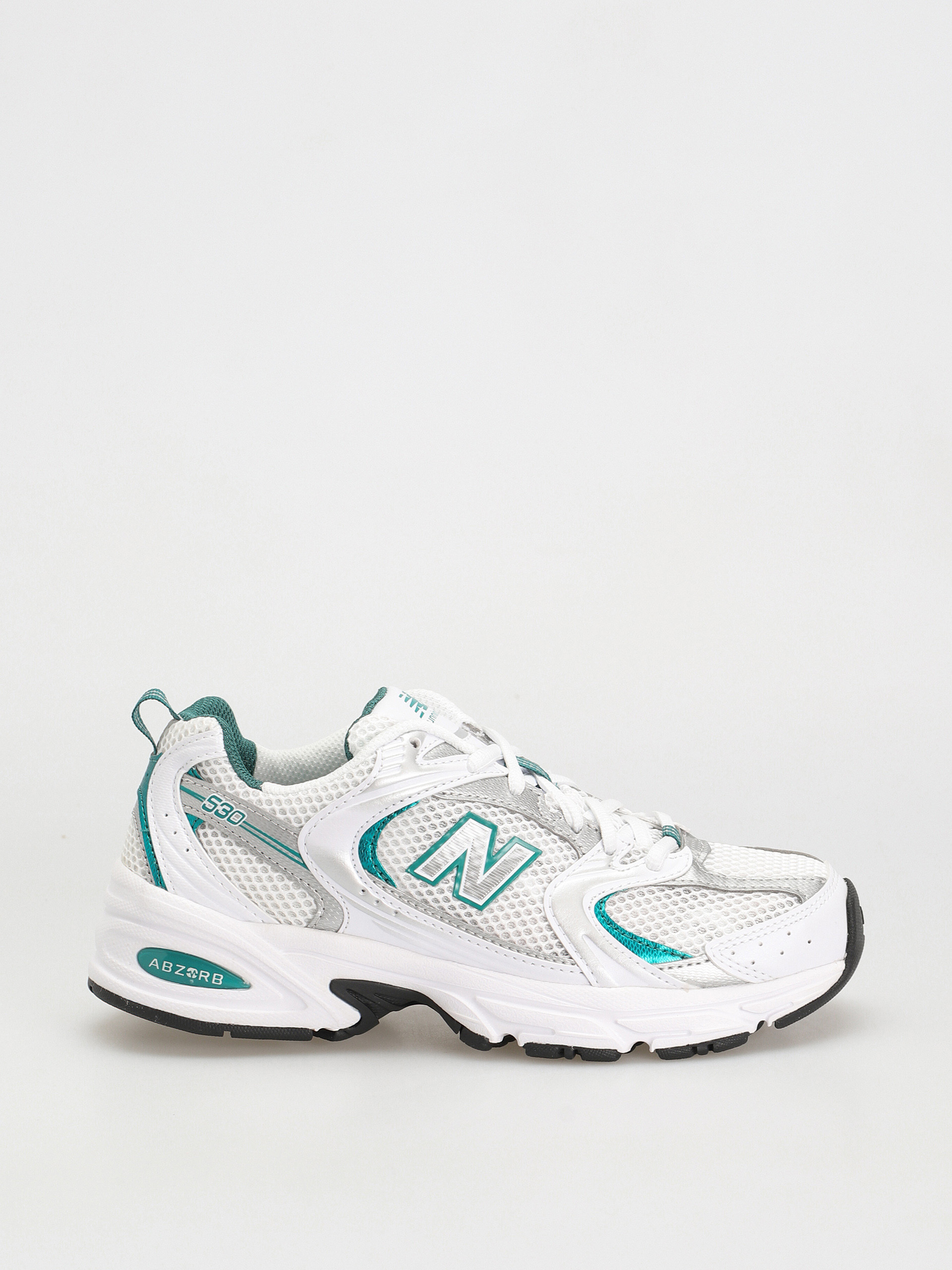 New Balance u041eu0431u0443u0432u043au0438 530 (white/silver metalic/turquoise)