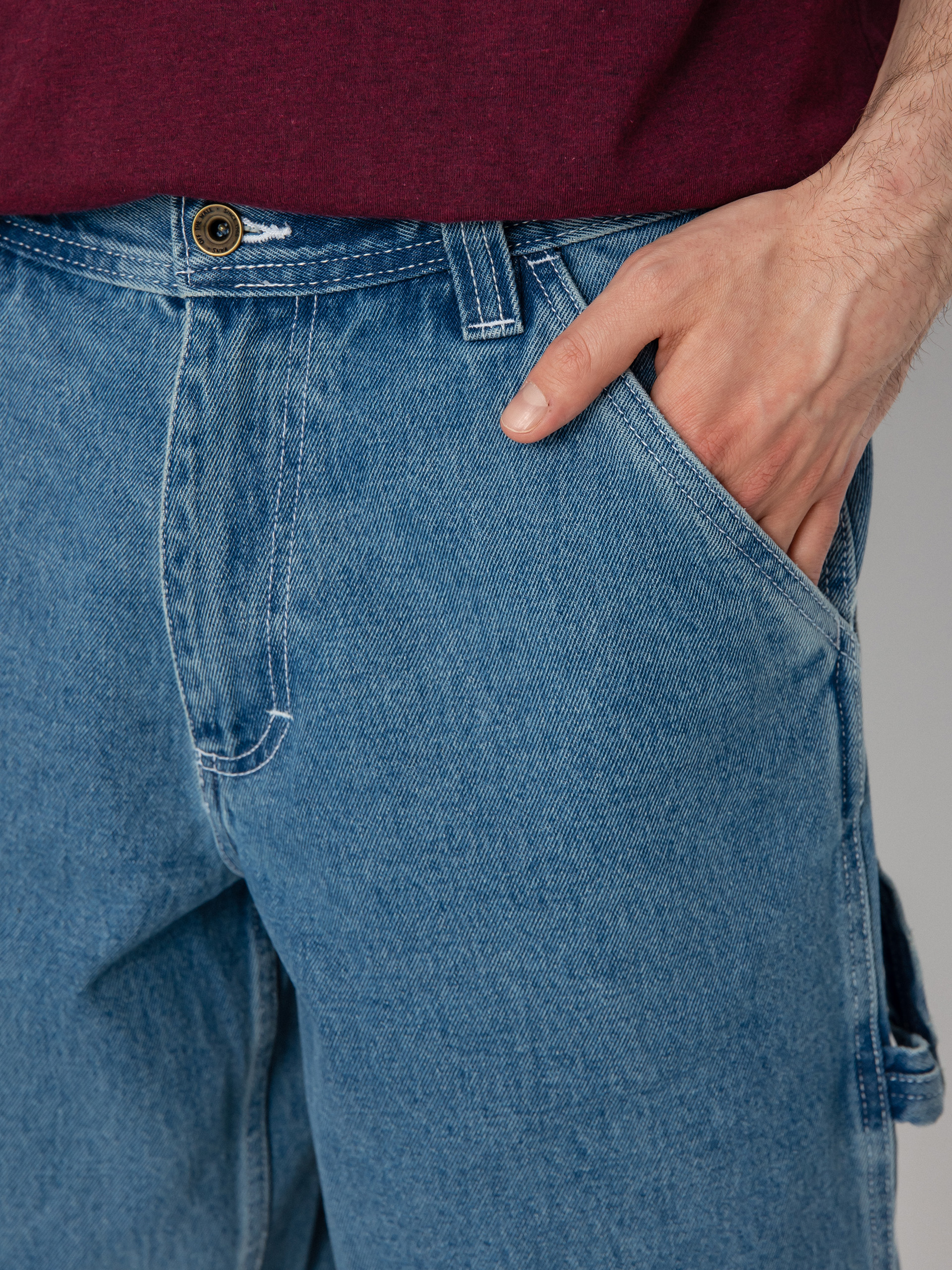 Vans Къси панталони Drill Chore Louniwe Denim (stone wash)