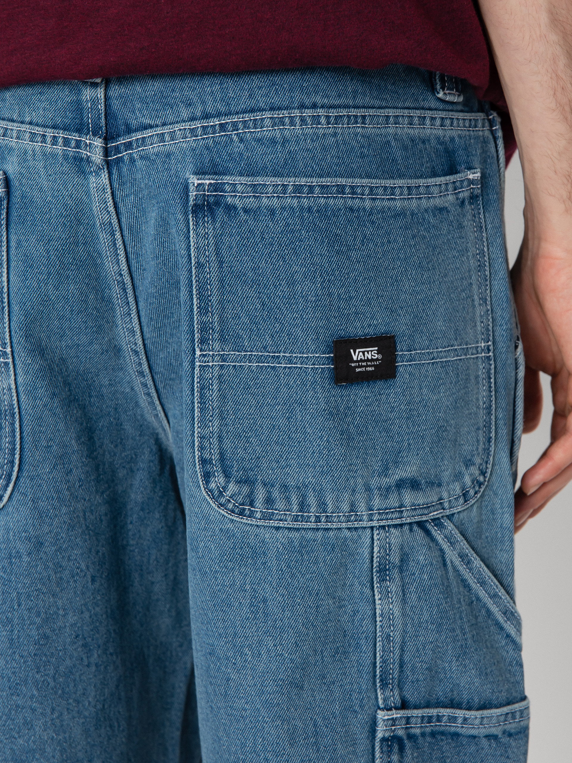 Vans Къси панталони Drill Chore Louniwe Denim (stone wash)