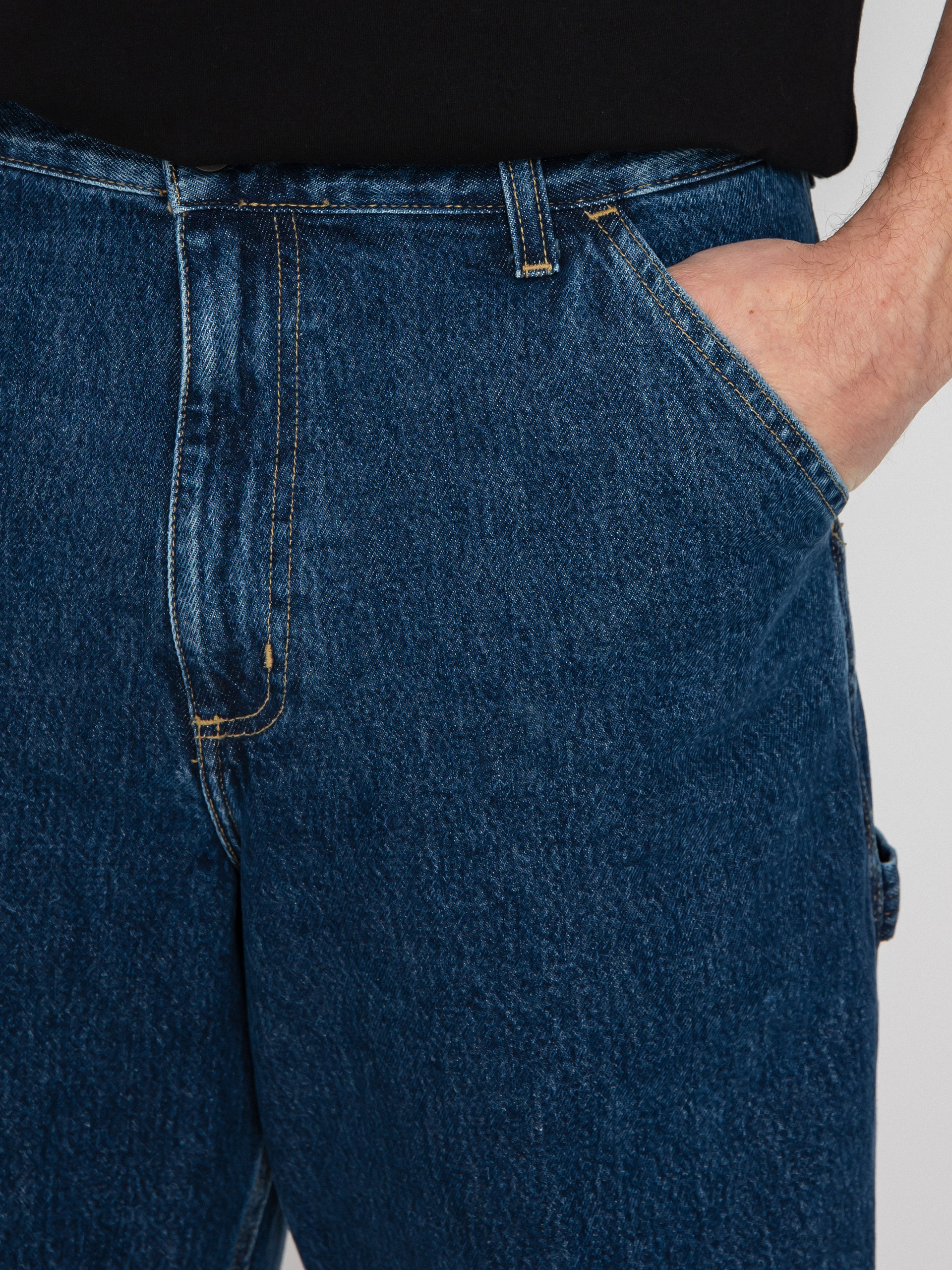 Carhartt WIP Къси панталони Single Knee (blue)