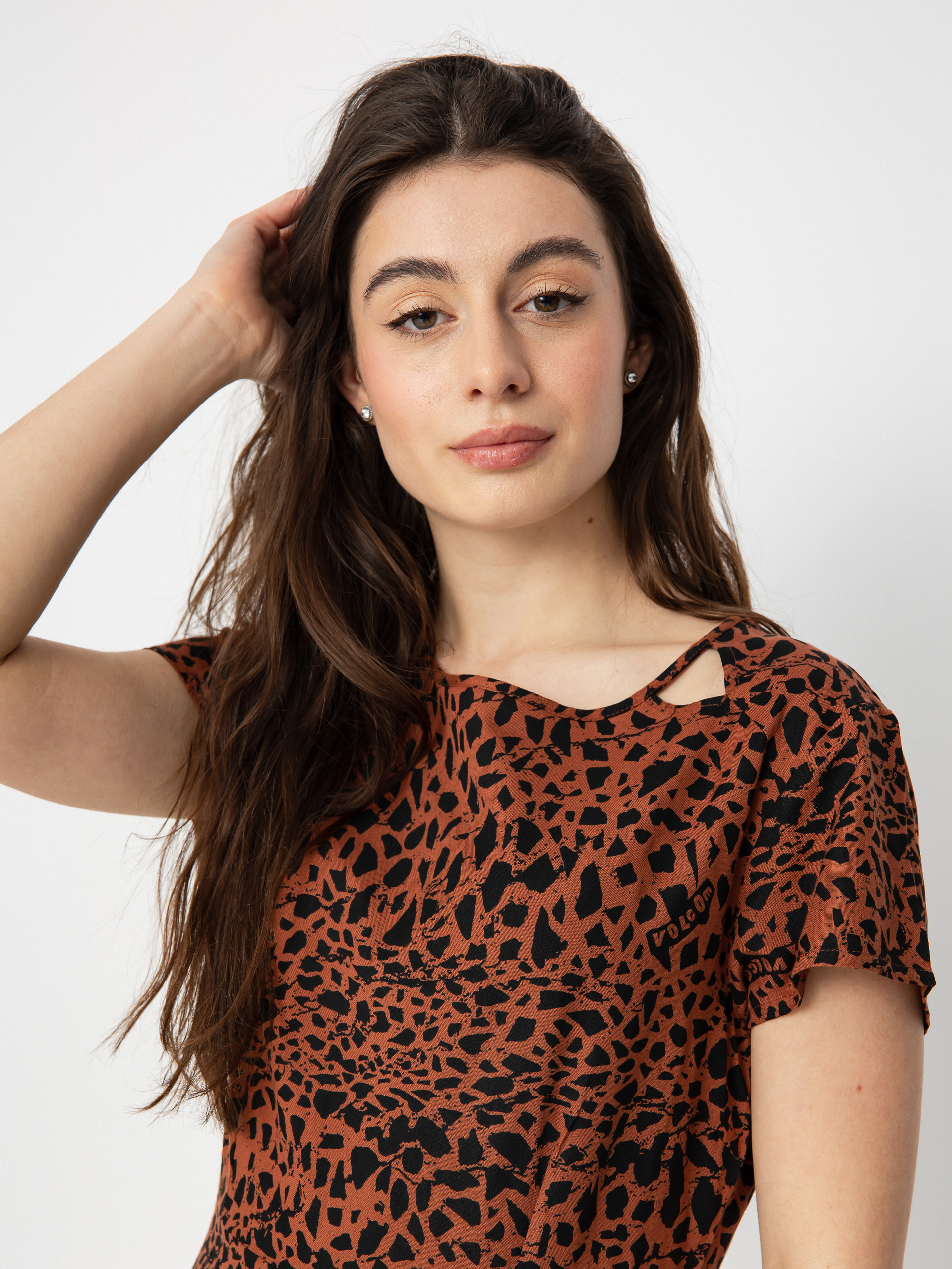 Volcom Рокля Dino Tea Wmn (dark clay)