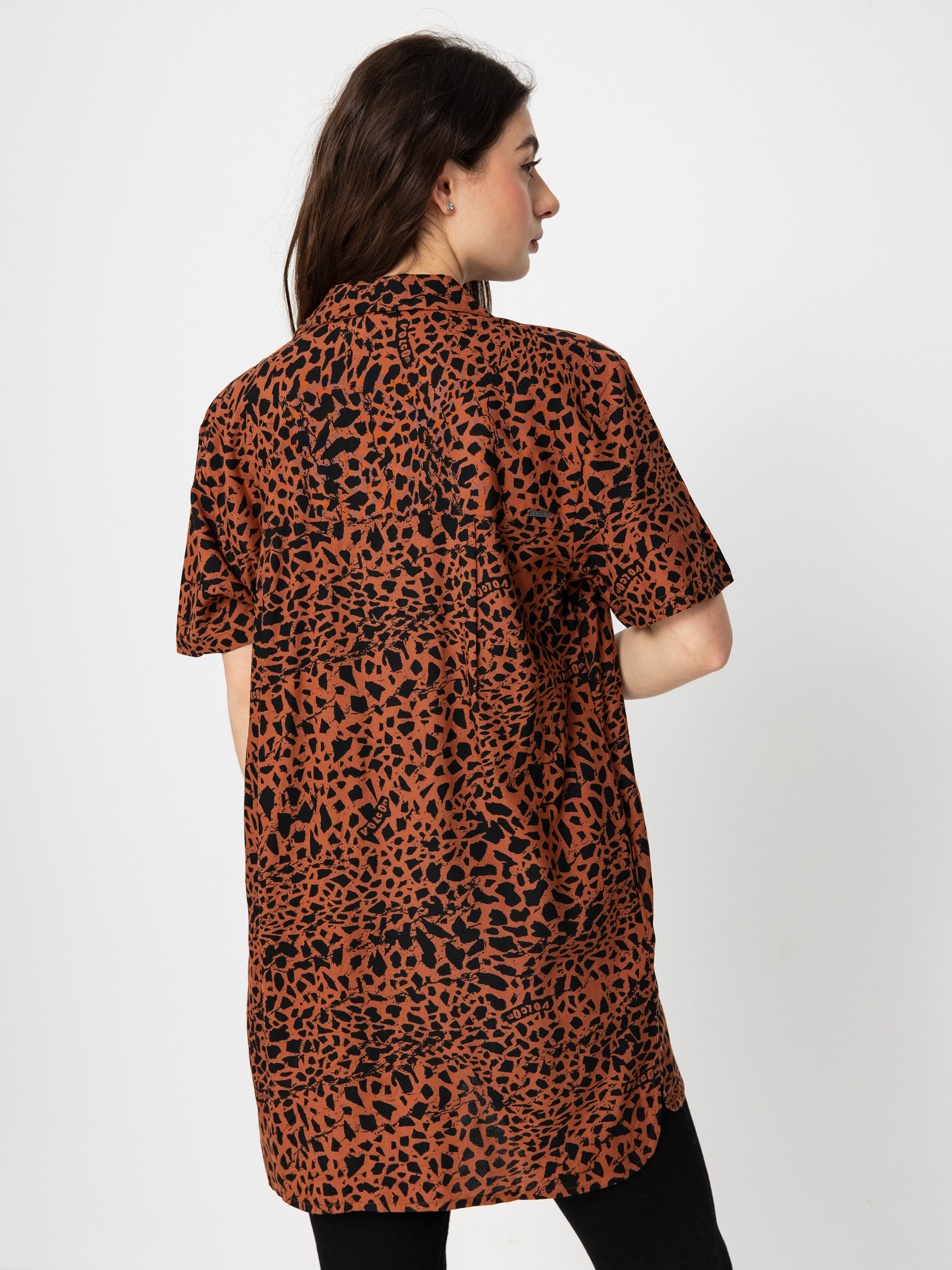Volcom Риза Dino Tea Tunic Wmn (dark clay)