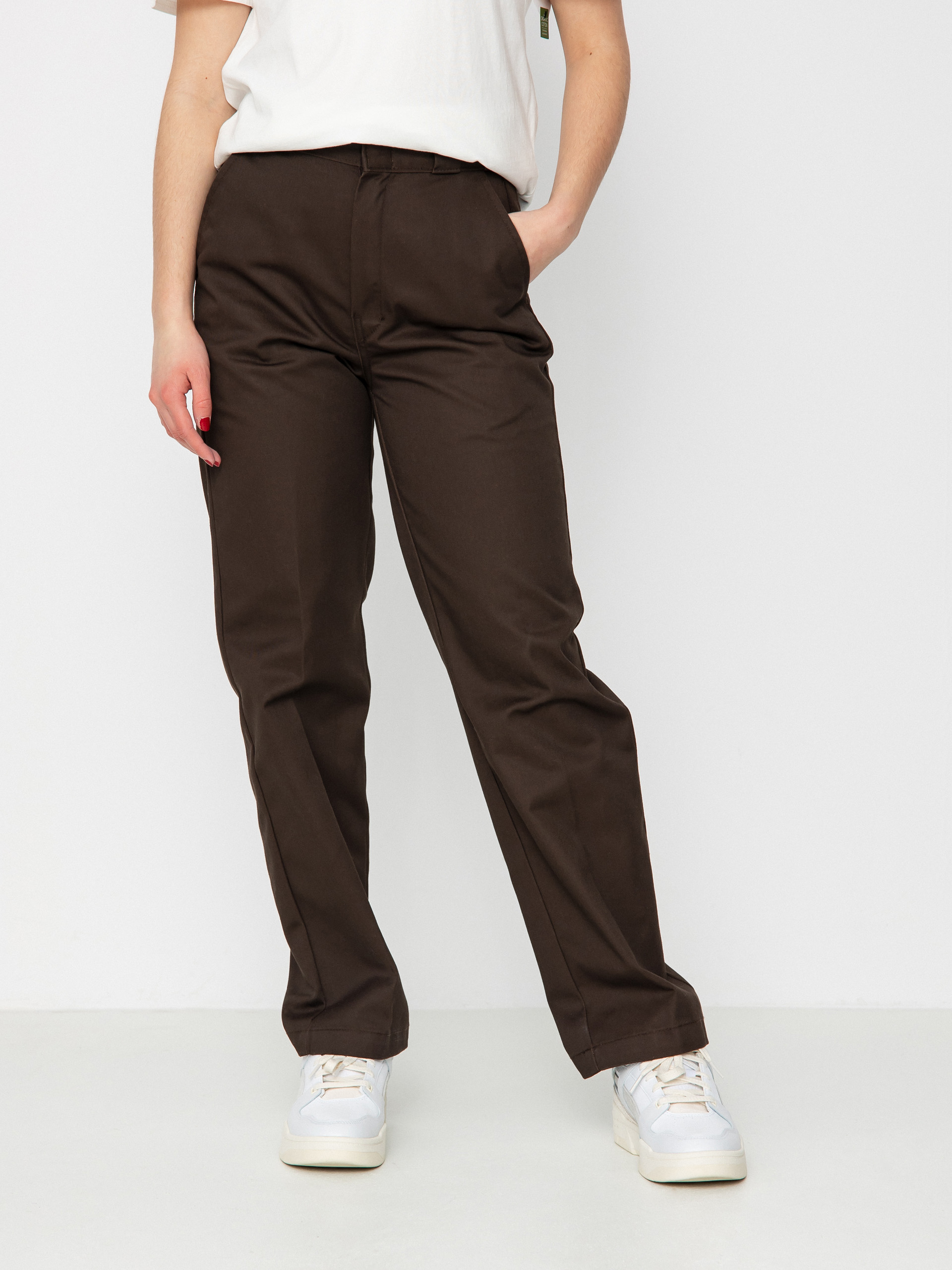 Dickies Панталони Elizaville Wmn (dark brown)