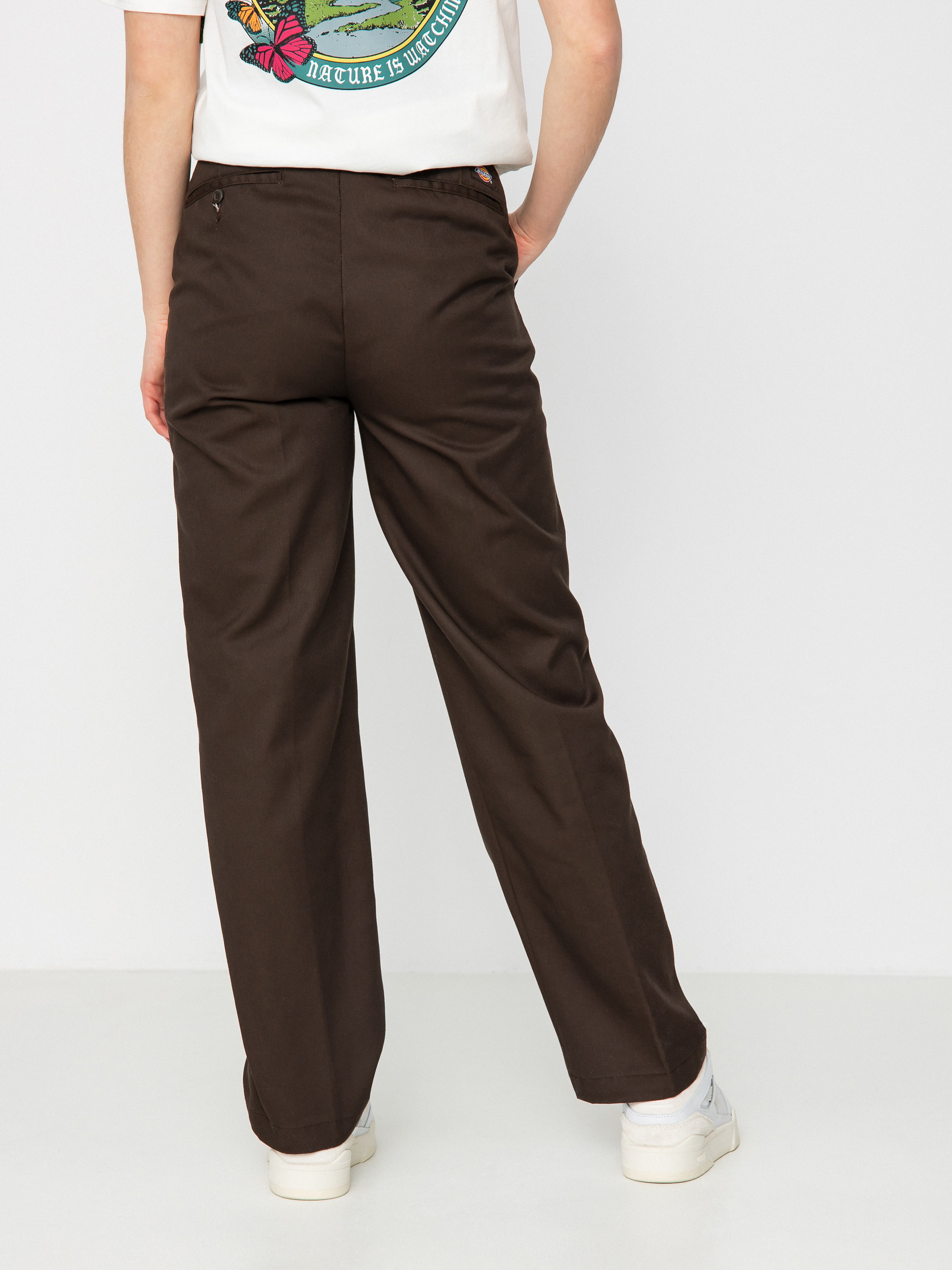 Dickies Панталони Elizaville Wmn (dark brown)