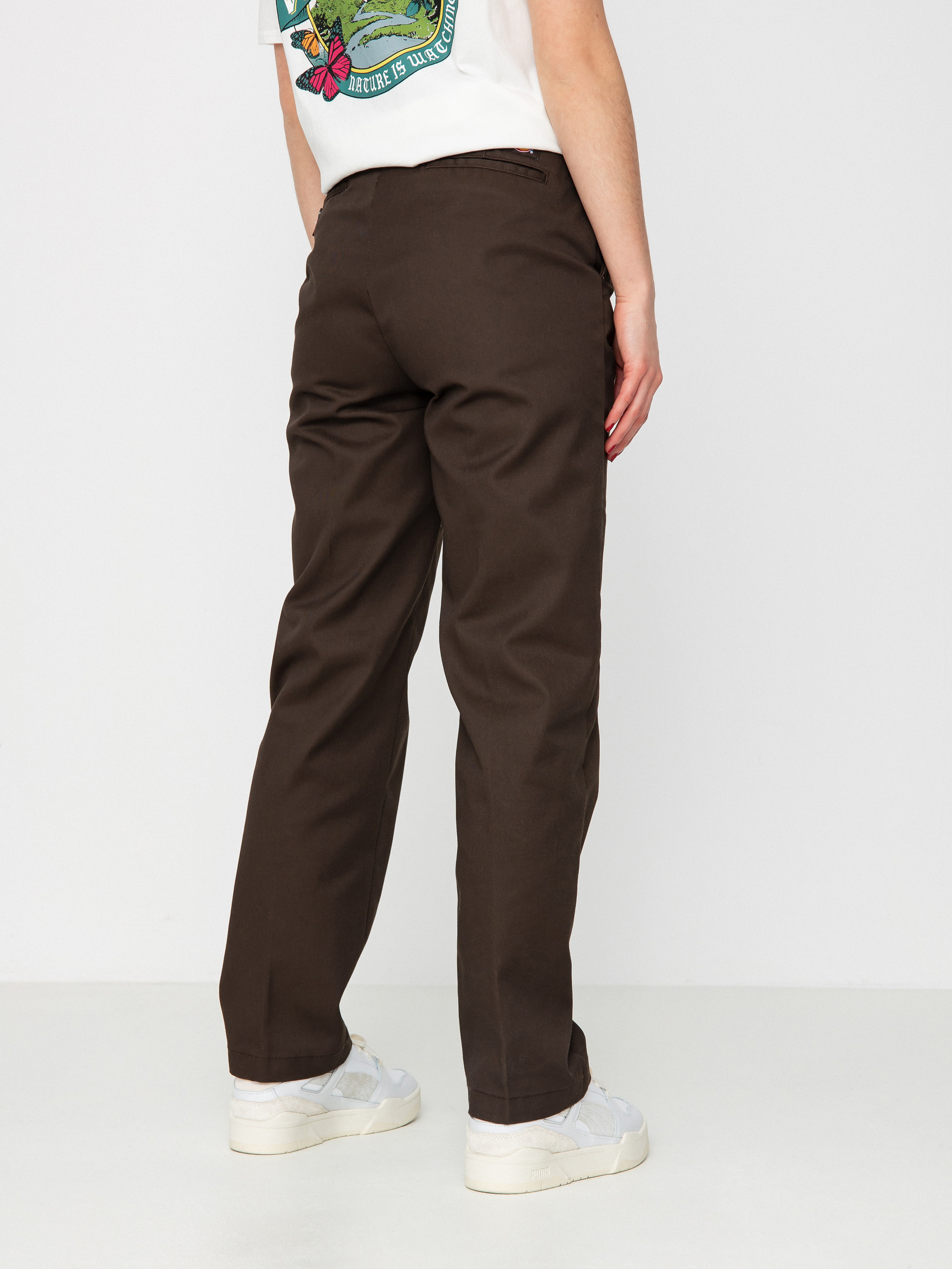 Dickies Панталони Elizaville Wmn (dark brown)