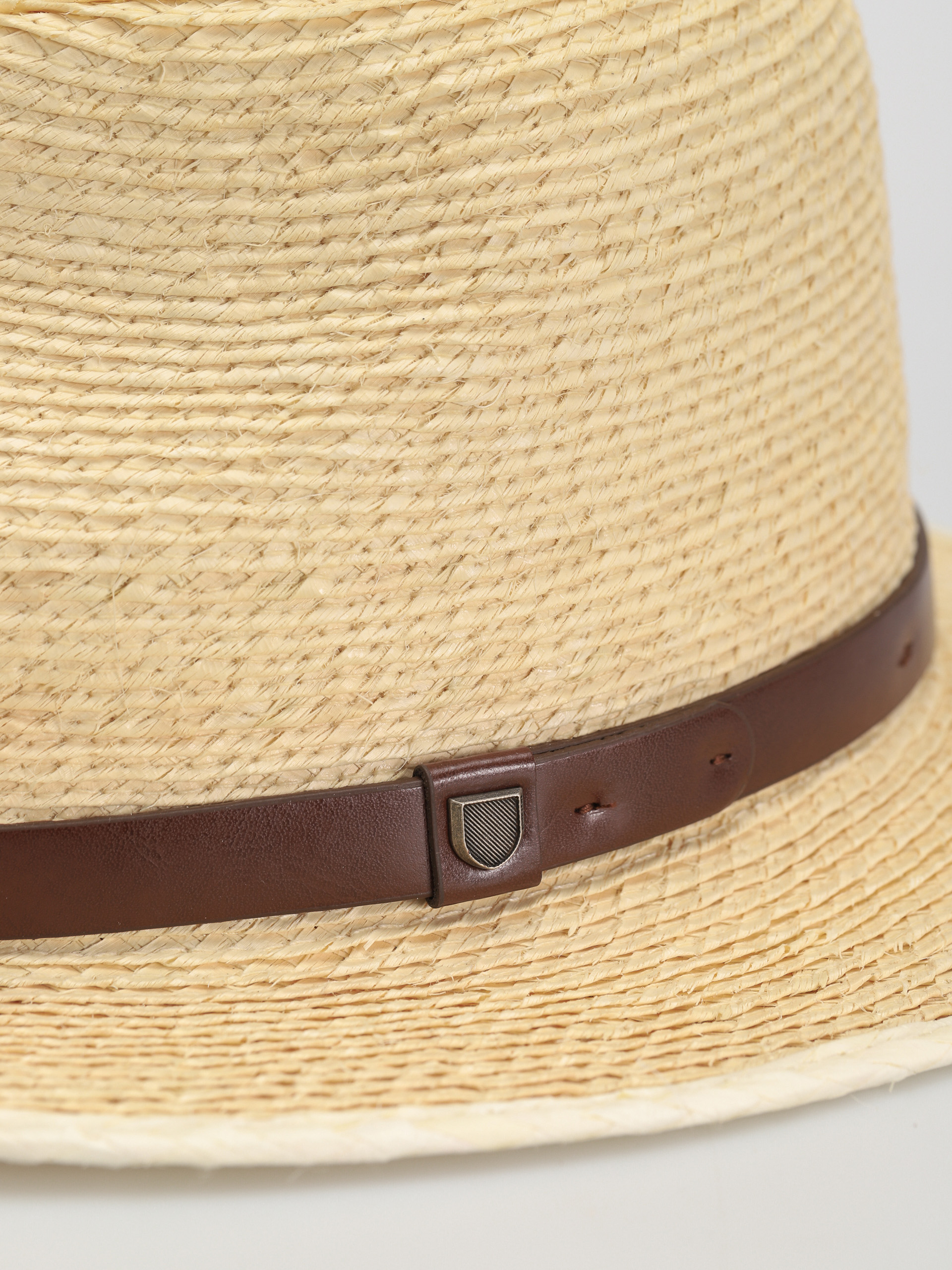 Brixton Шапка с периферия Messer Straw Fedora (natural/brown)