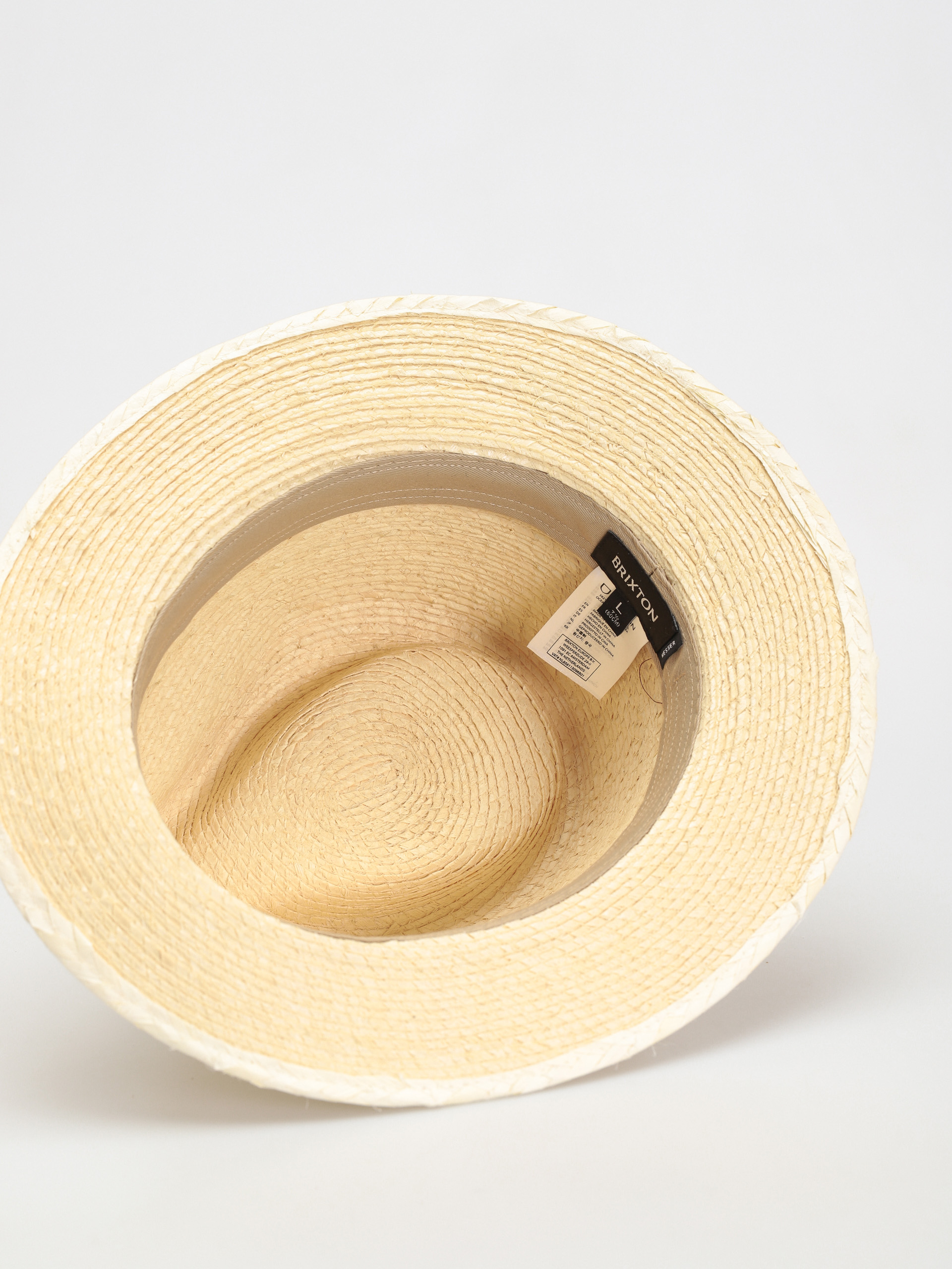Brixton Шапка с периферия Messer Straw Fedora (natural/brown)