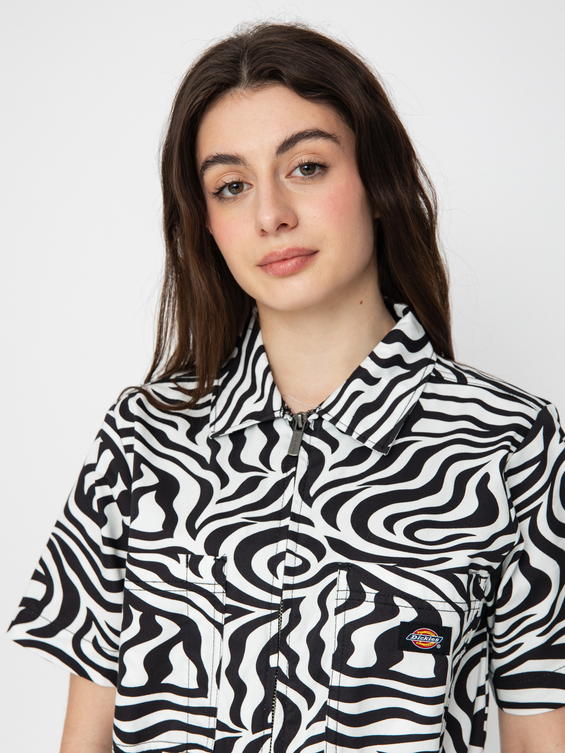 Дамски Dickies Къси панталони Leesburg (cloud zebra)