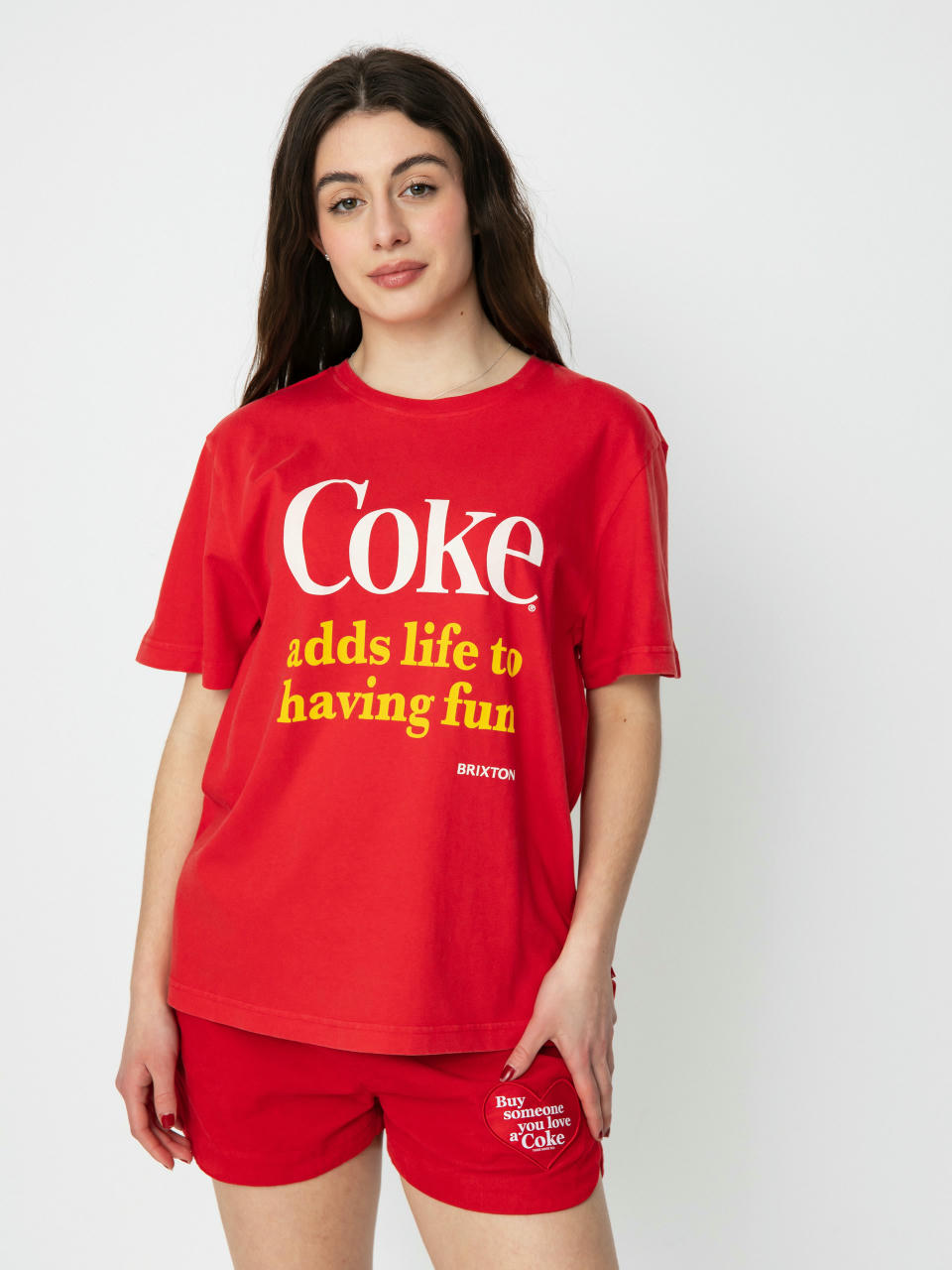 Brixton Тениска Coca-Cola Having Fun Vintage Wmn (cokered)