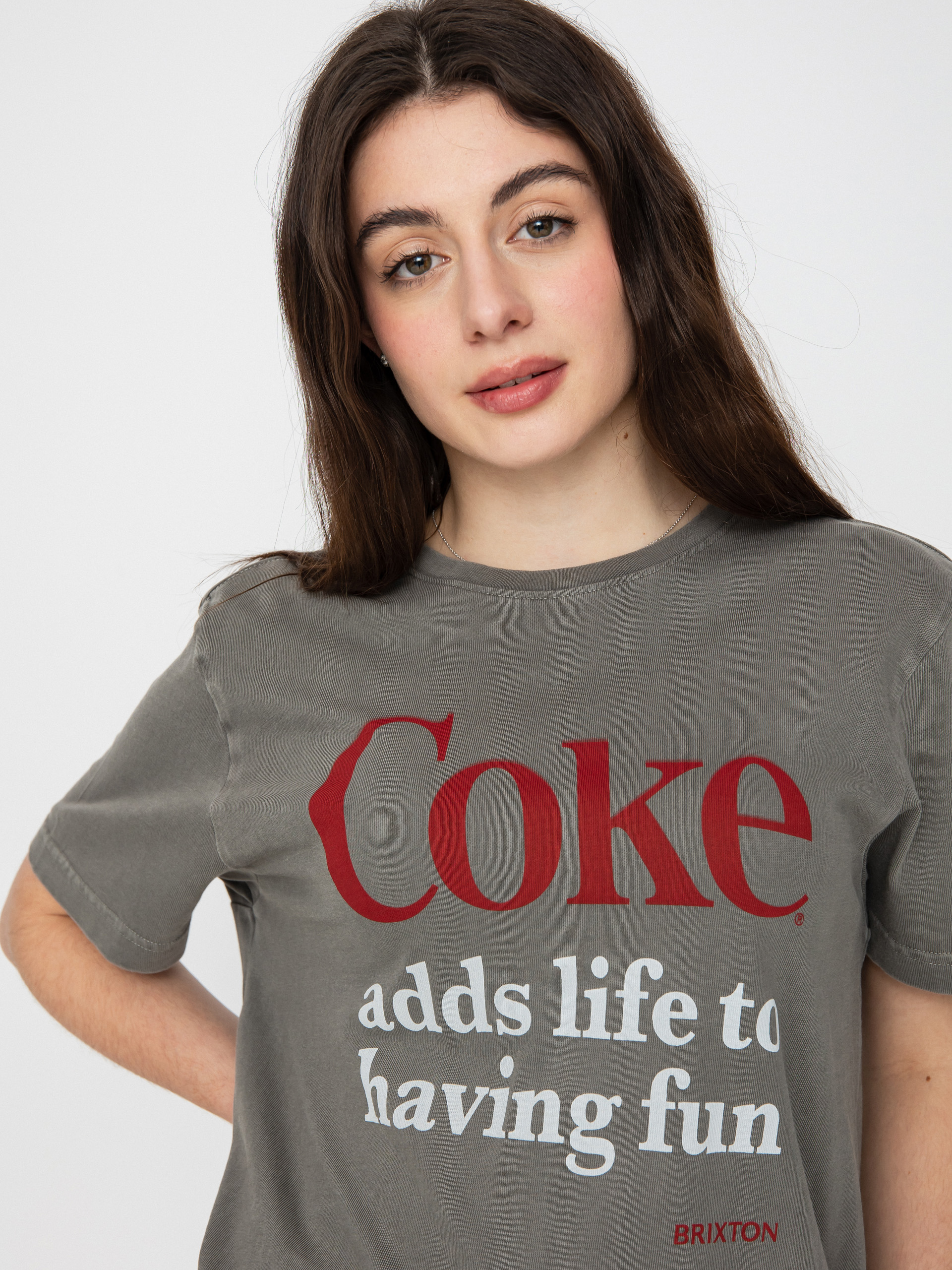 Brixton Тениска Coca-Cola Having Fun Vintage Wmn (washedblack)