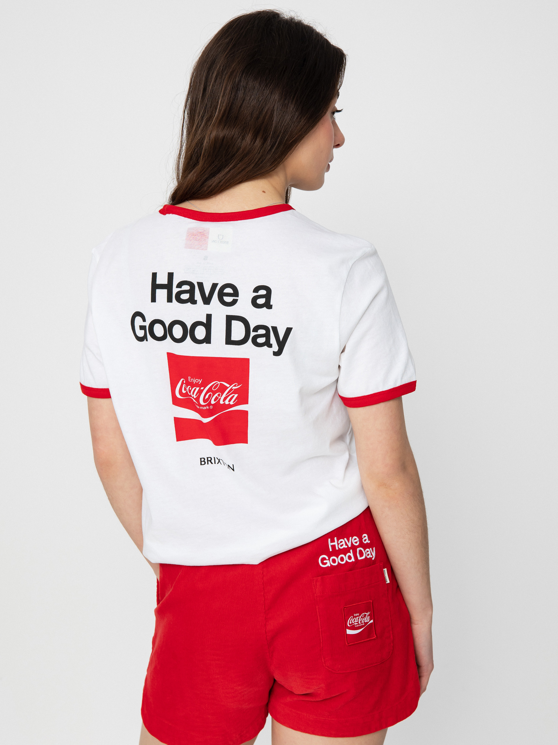 Brixton Тениска Coca-Cola Good Day Ringer Wmn