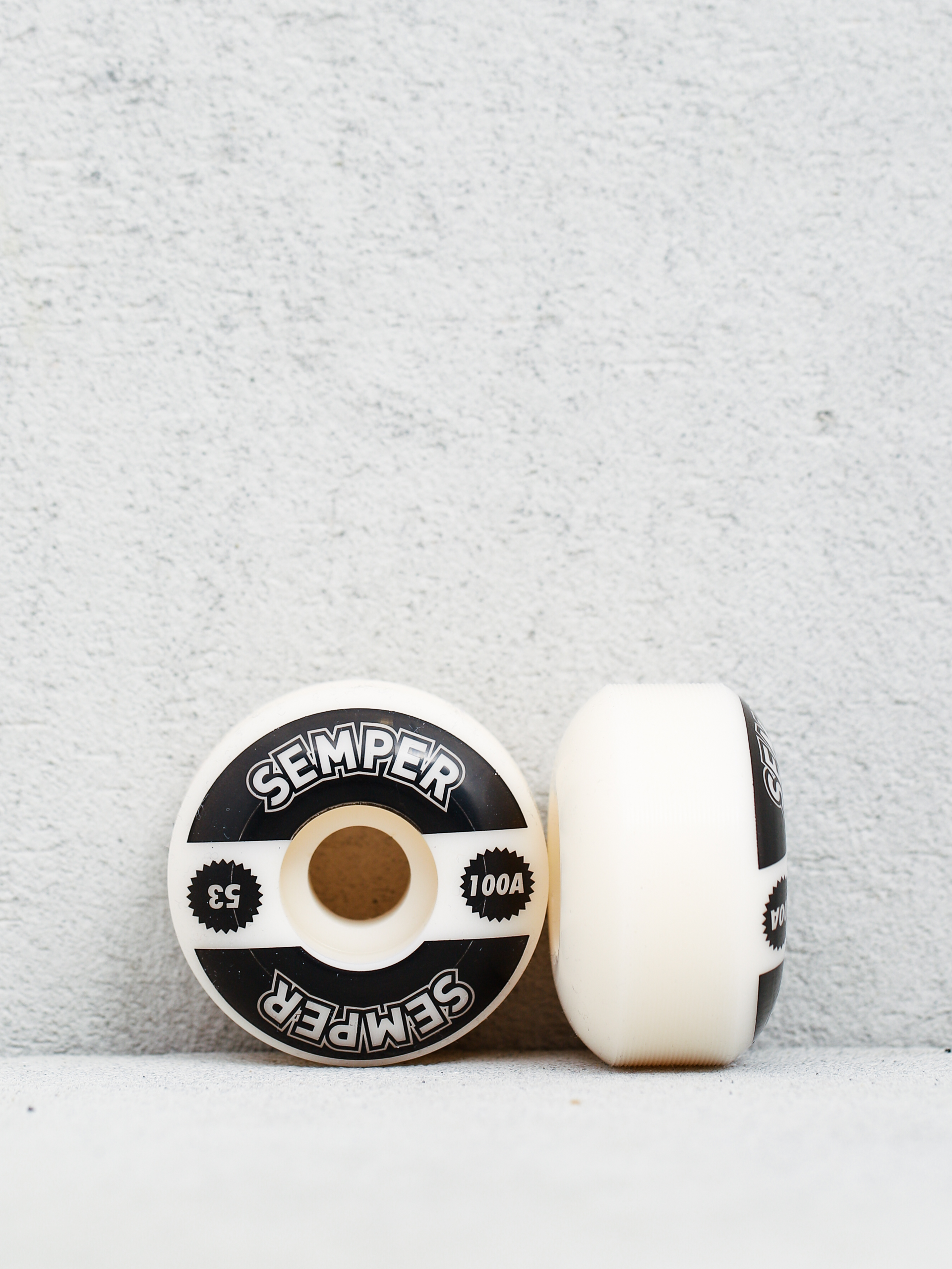 Semper Skateboards Колелца Classic 100A (white/black)