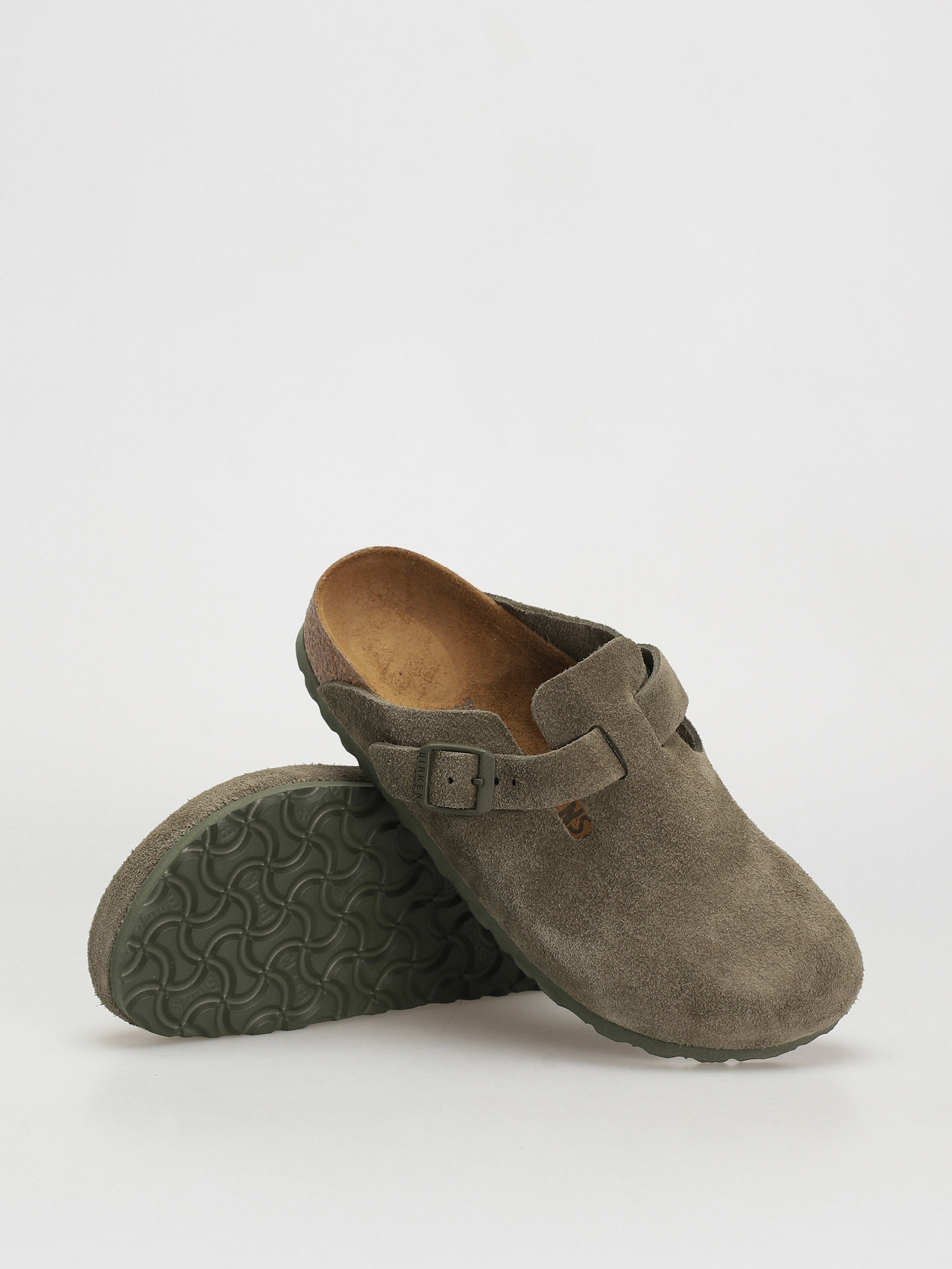 Birkenstock Чехли Boston Suede Narrow Wmn (modern suede thyme)