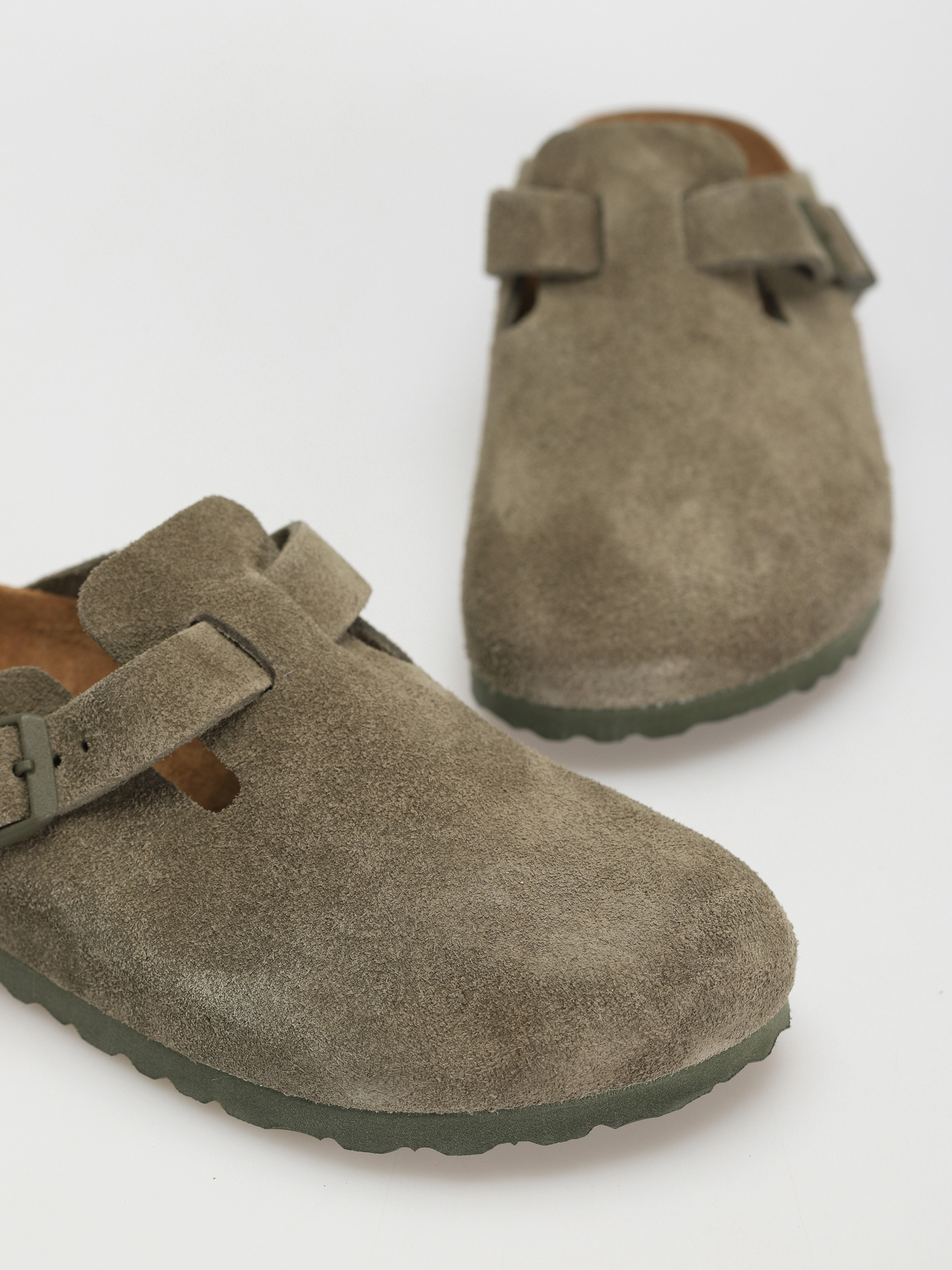 Birkenstock Чехли Boston Suede Narrow Wmn (modern suede thyme)