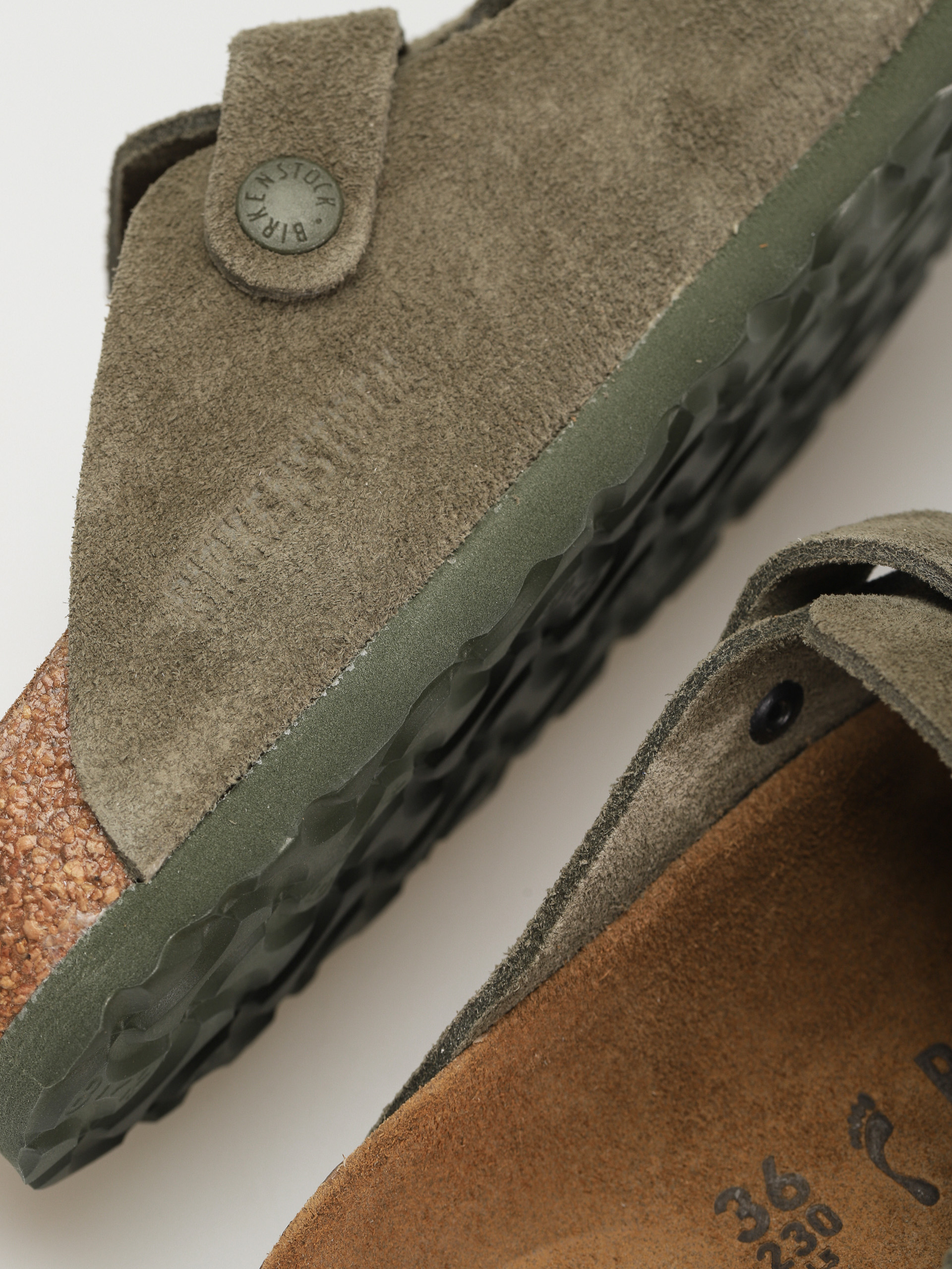 Birkenstock Чехли Boston Suede Narrow Wmn (modern suede thyme)