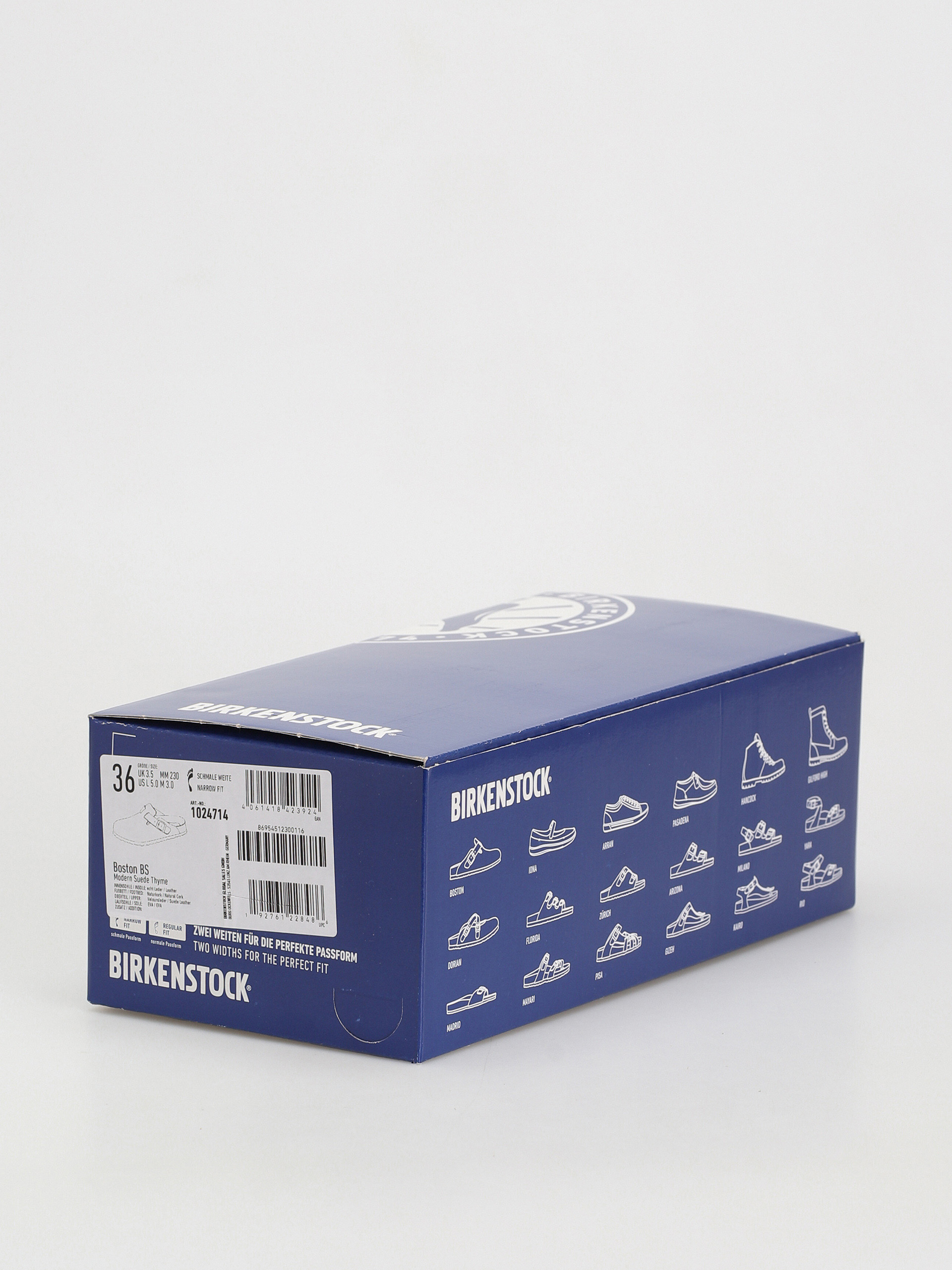 Birkenstock Чехли Boston Suede Narrow Wmn (modern suede thyme)