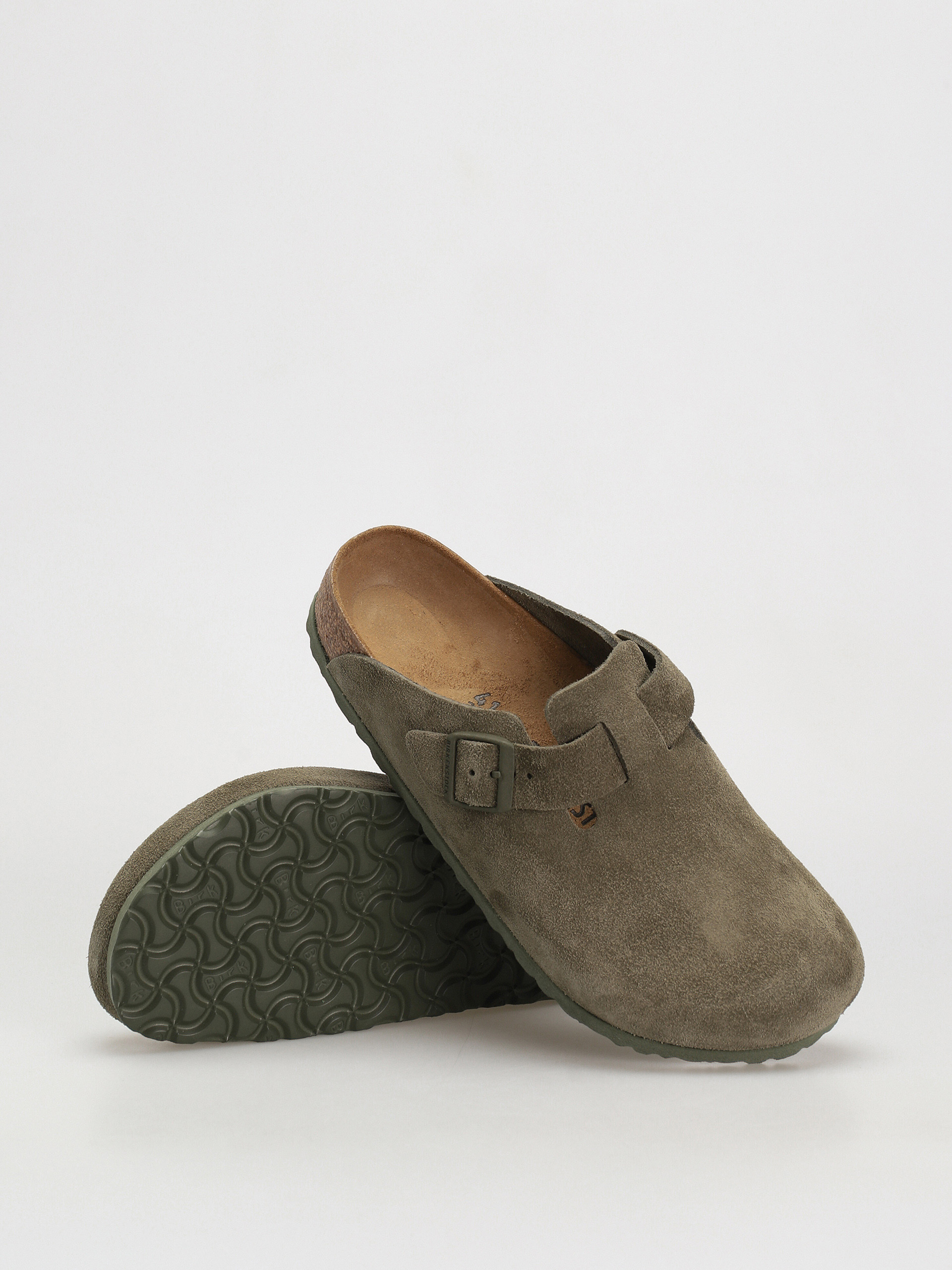 Birkenstock Чехли Boston Suede Regular (modern suede thyme)