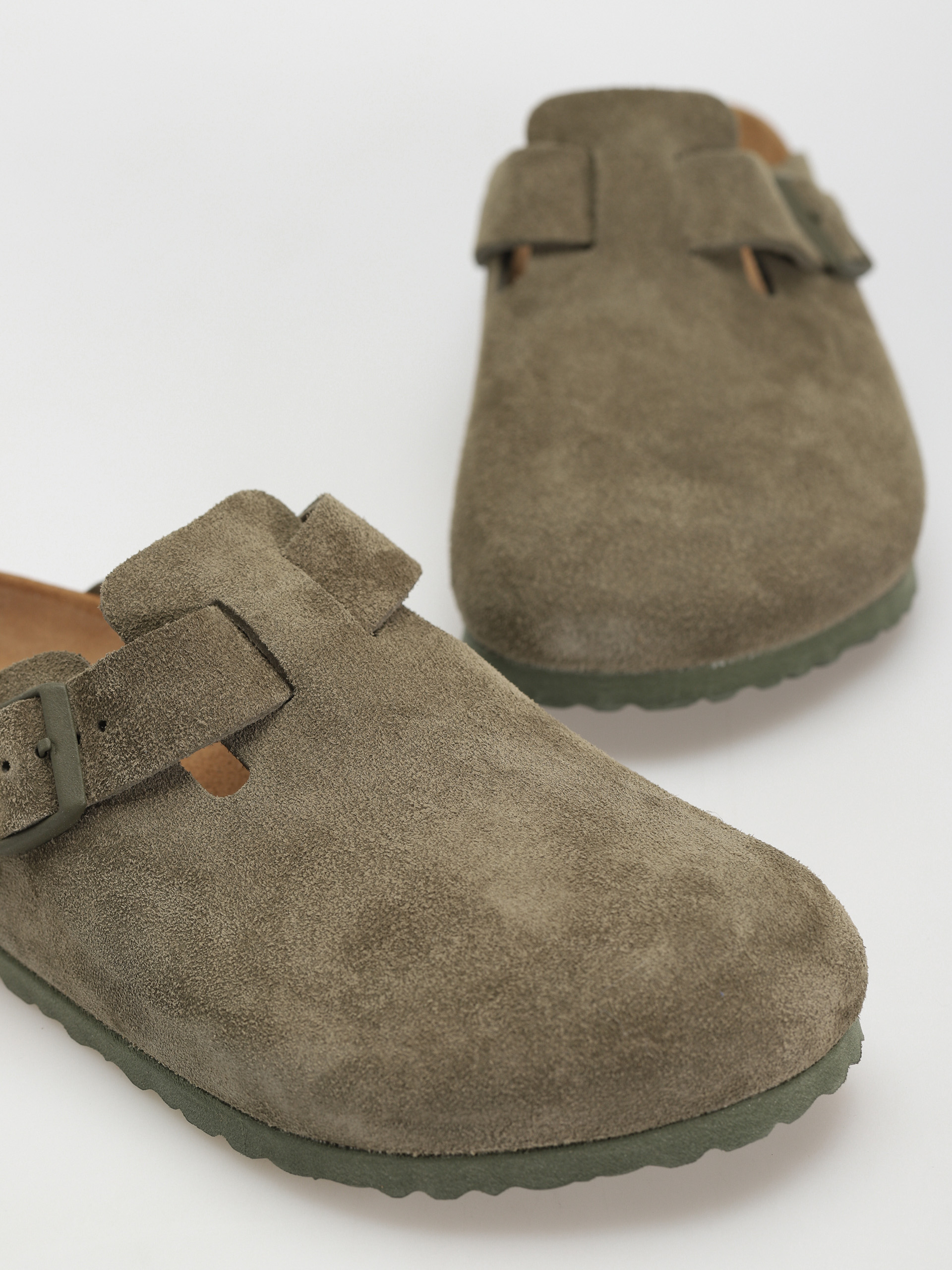 Birkenstock Чехли Boston Suede Regular (modern suede thyme)