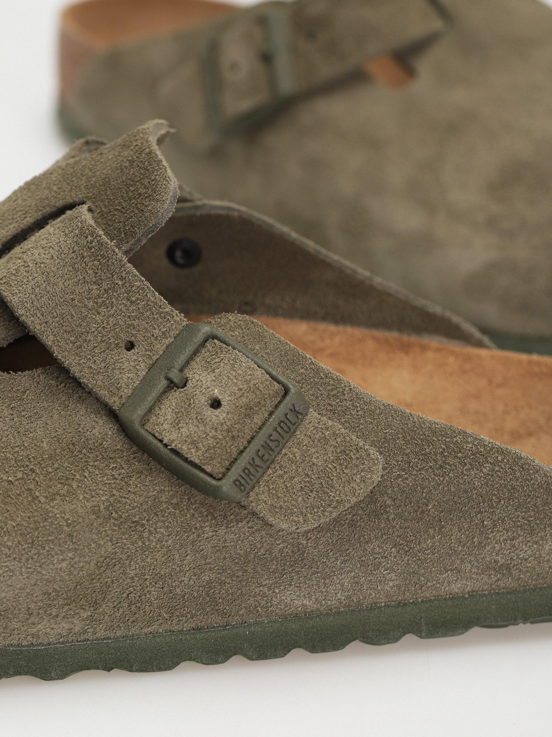 Birkenstock Чехли Boston Suede Regular (modern suede thyme)