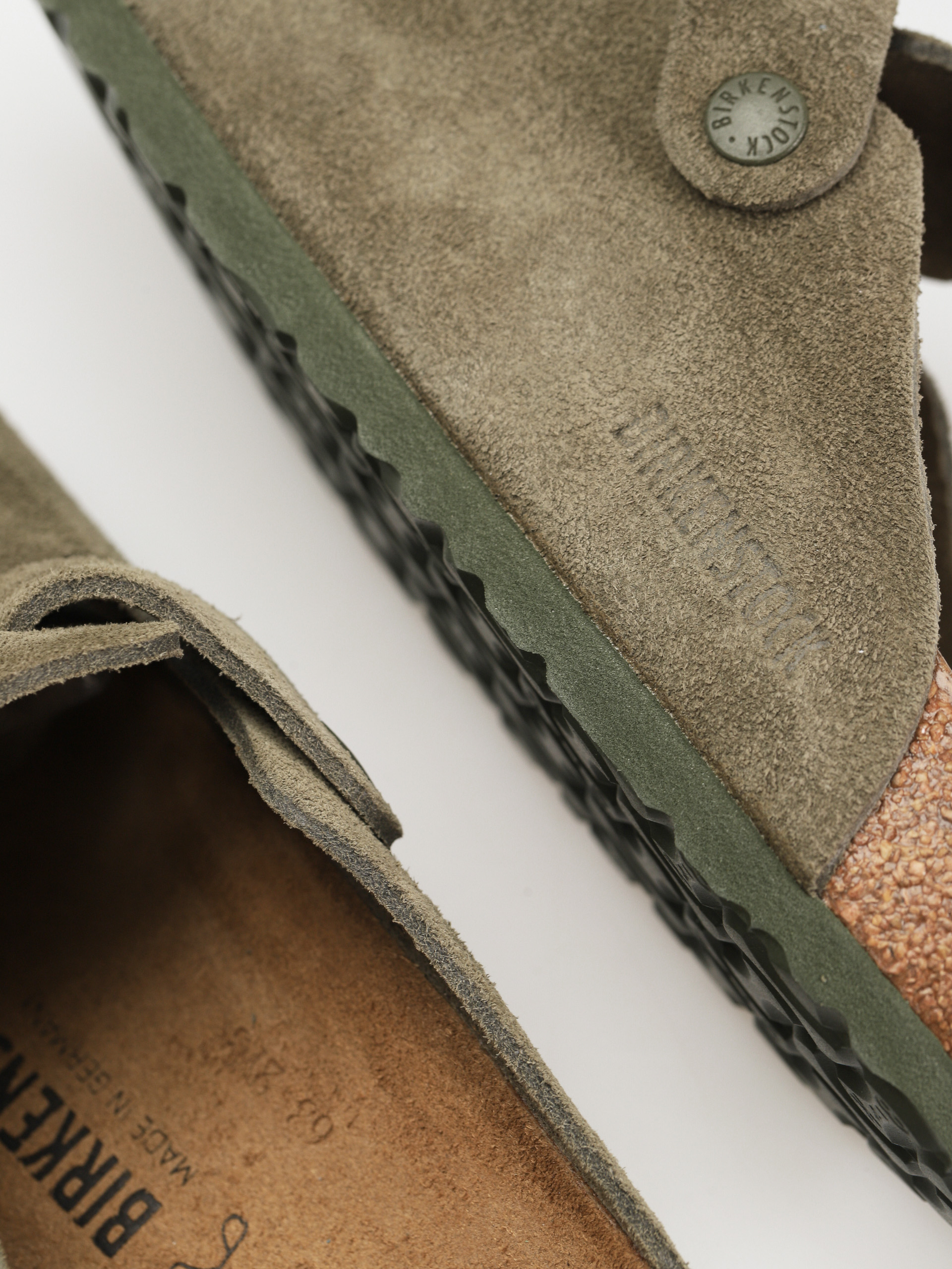 Birkenstock Чехли Boston Suede Regular (modern suede thyme)