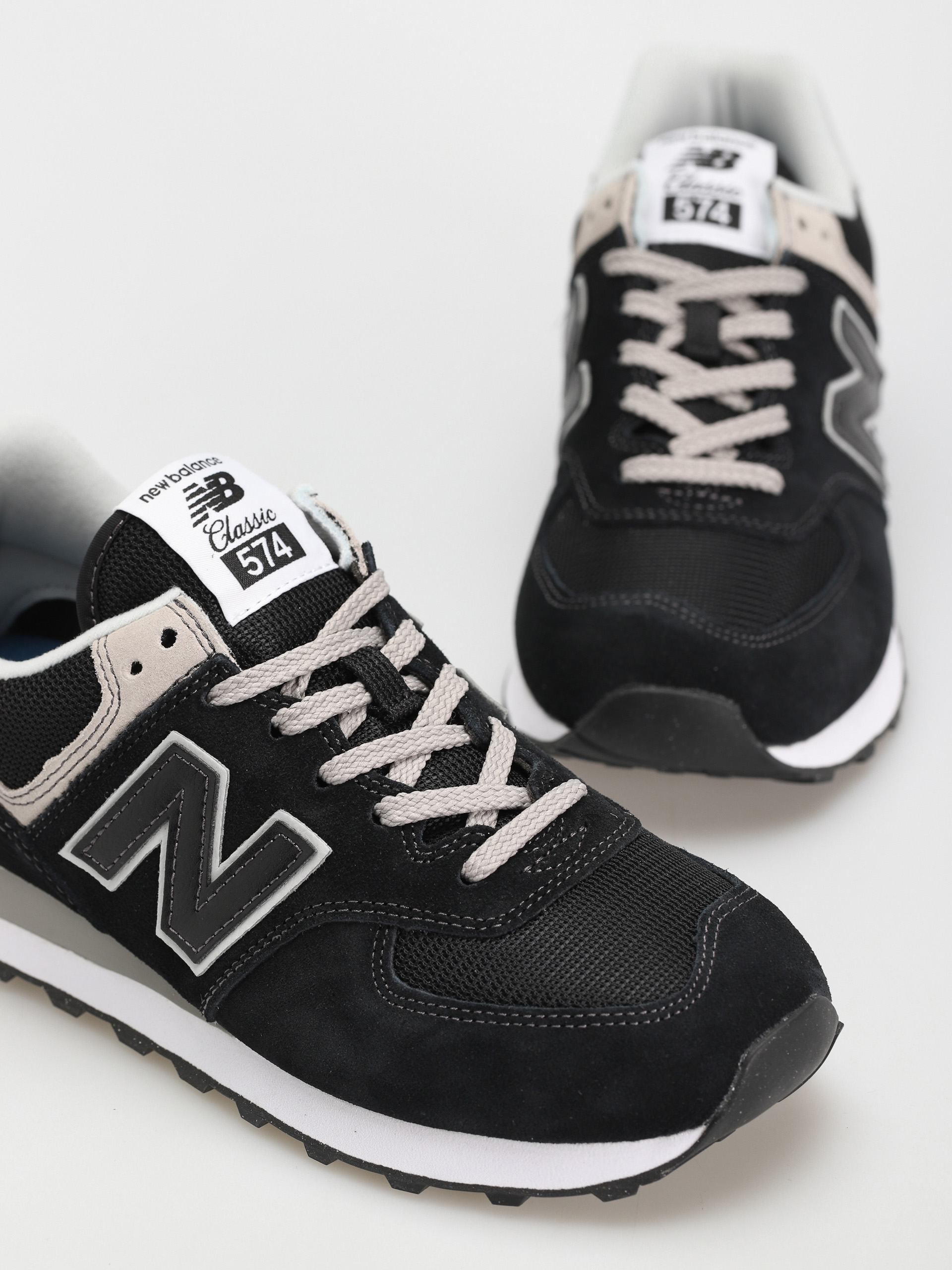 New Balance Обувки 574 (black/grey/white)