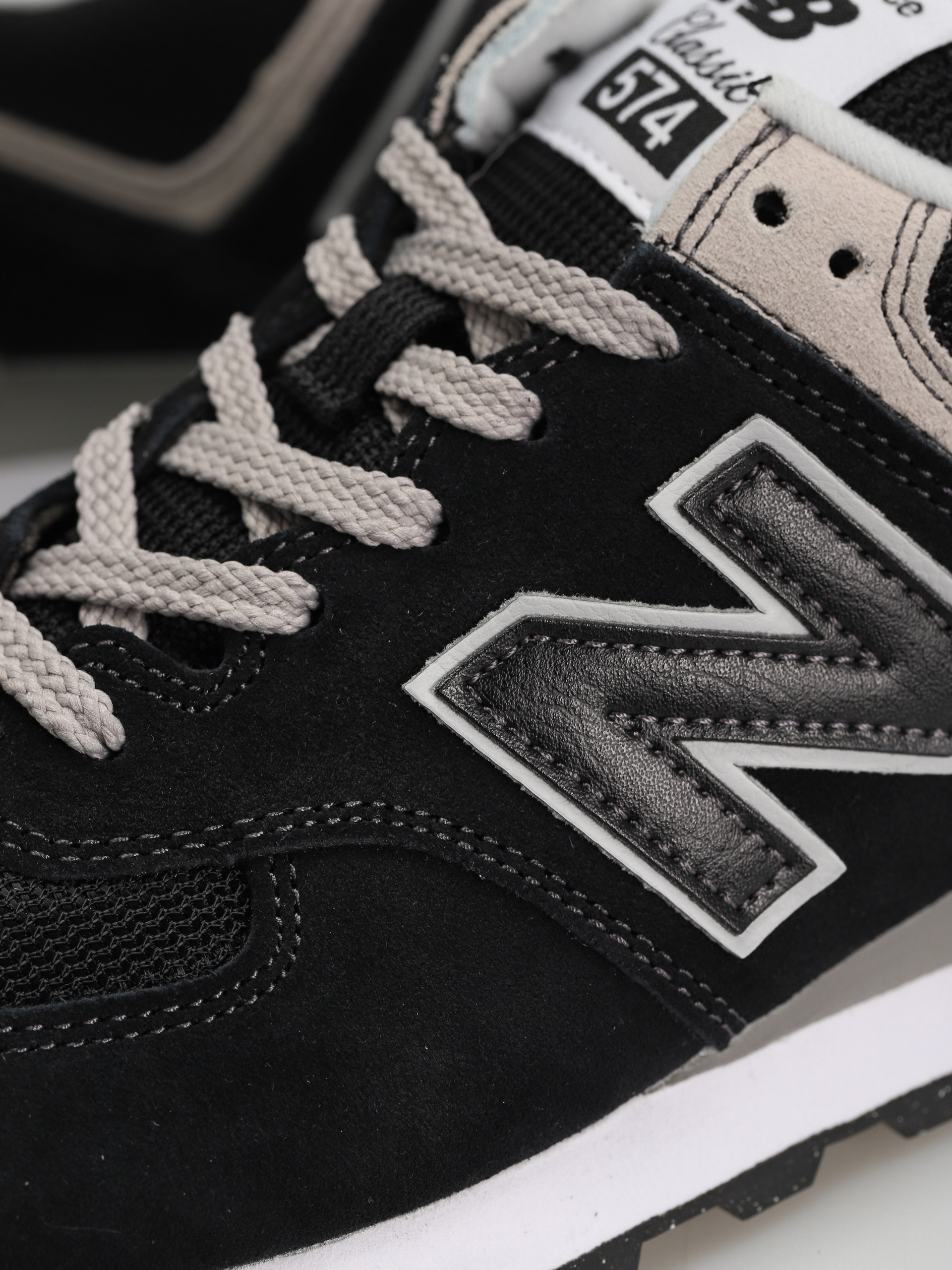 New Balance Обувки 574 (black/grey/white)