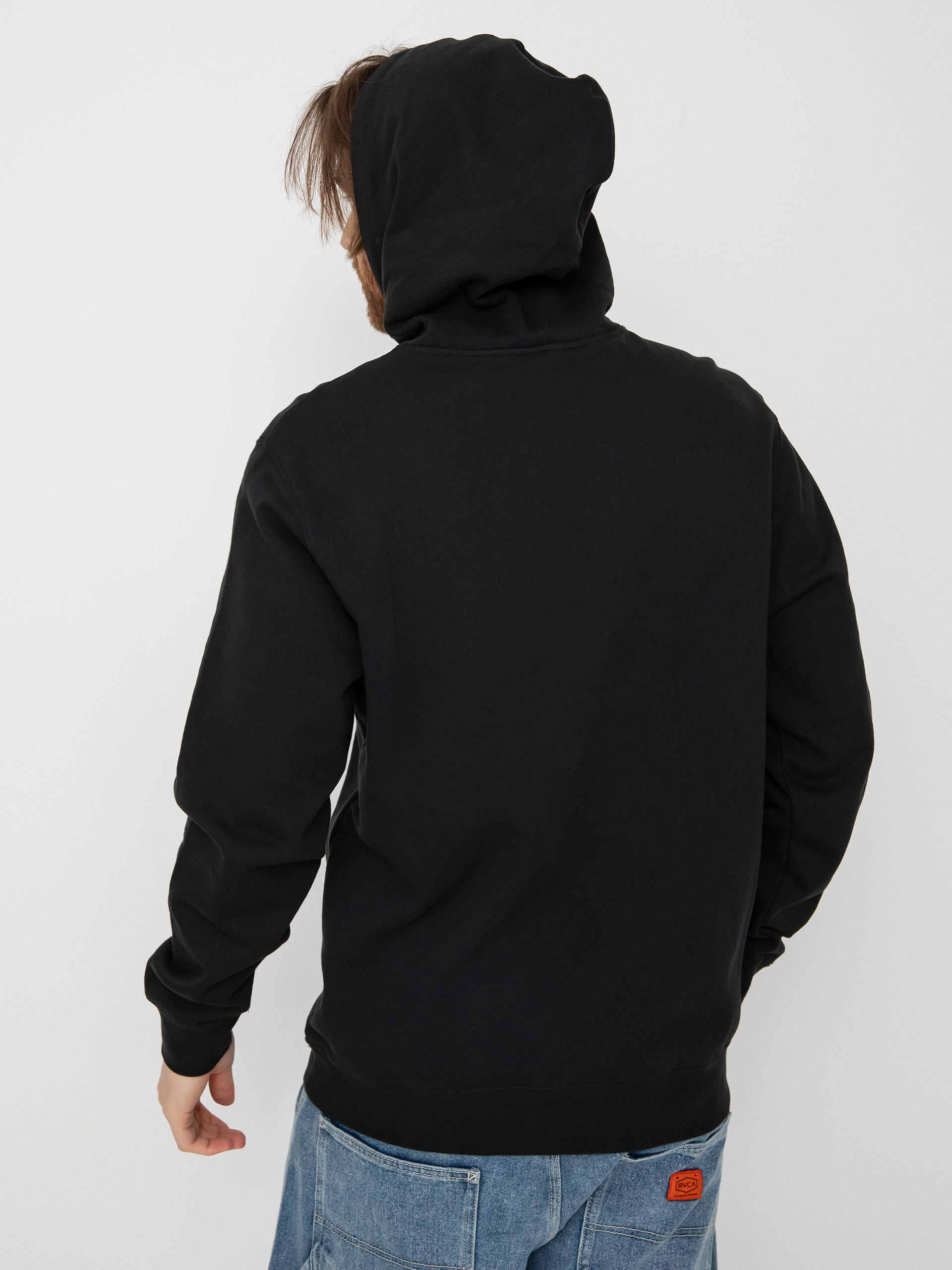 RVCA Суитшърт с качулка Big Rvca HD (black)
