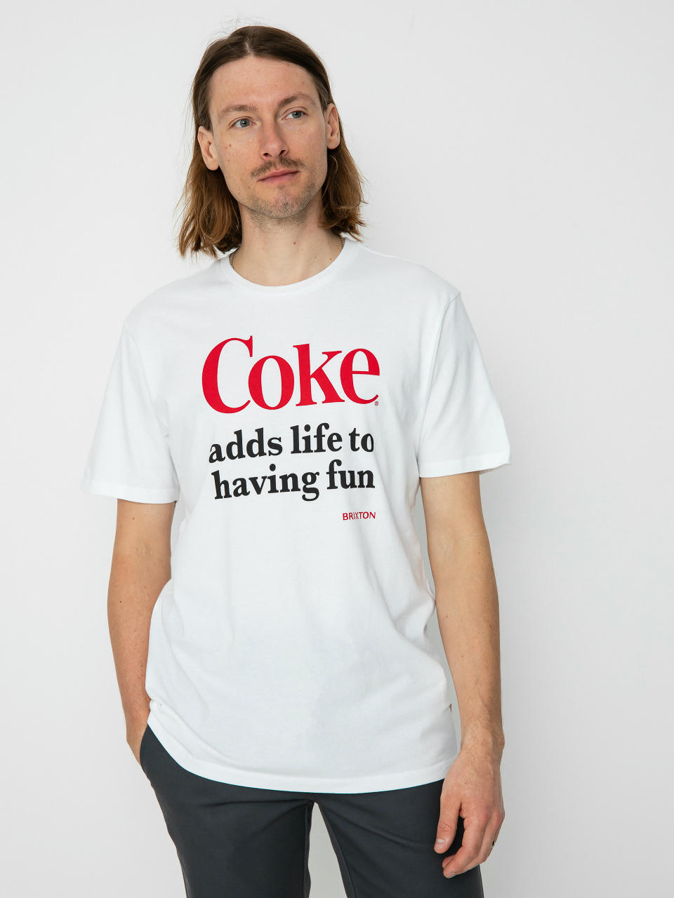 Brixton Тениска Coca-Cola Having Fun (white)