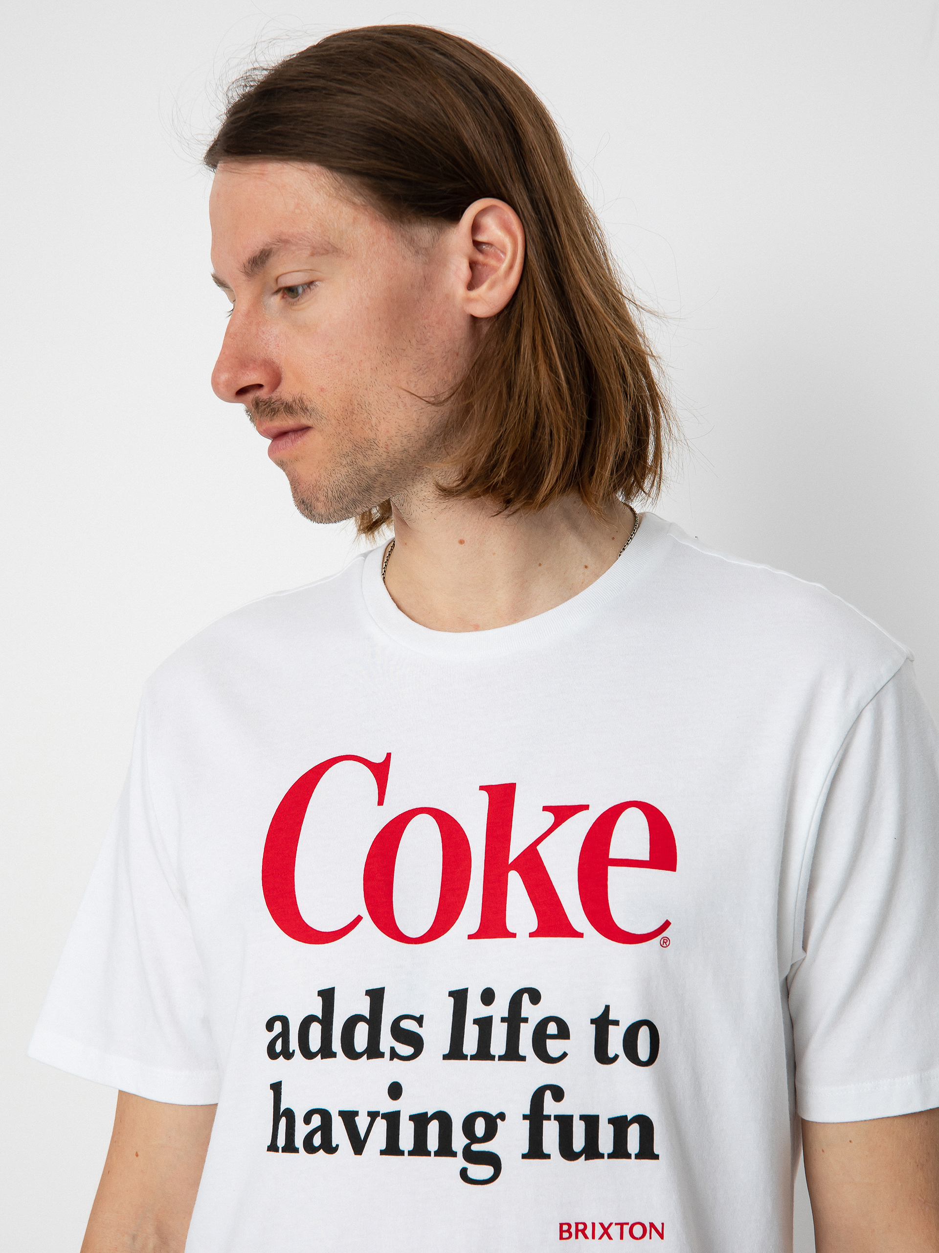 Brixton Тениска Coca-Cola Having Fun (white)