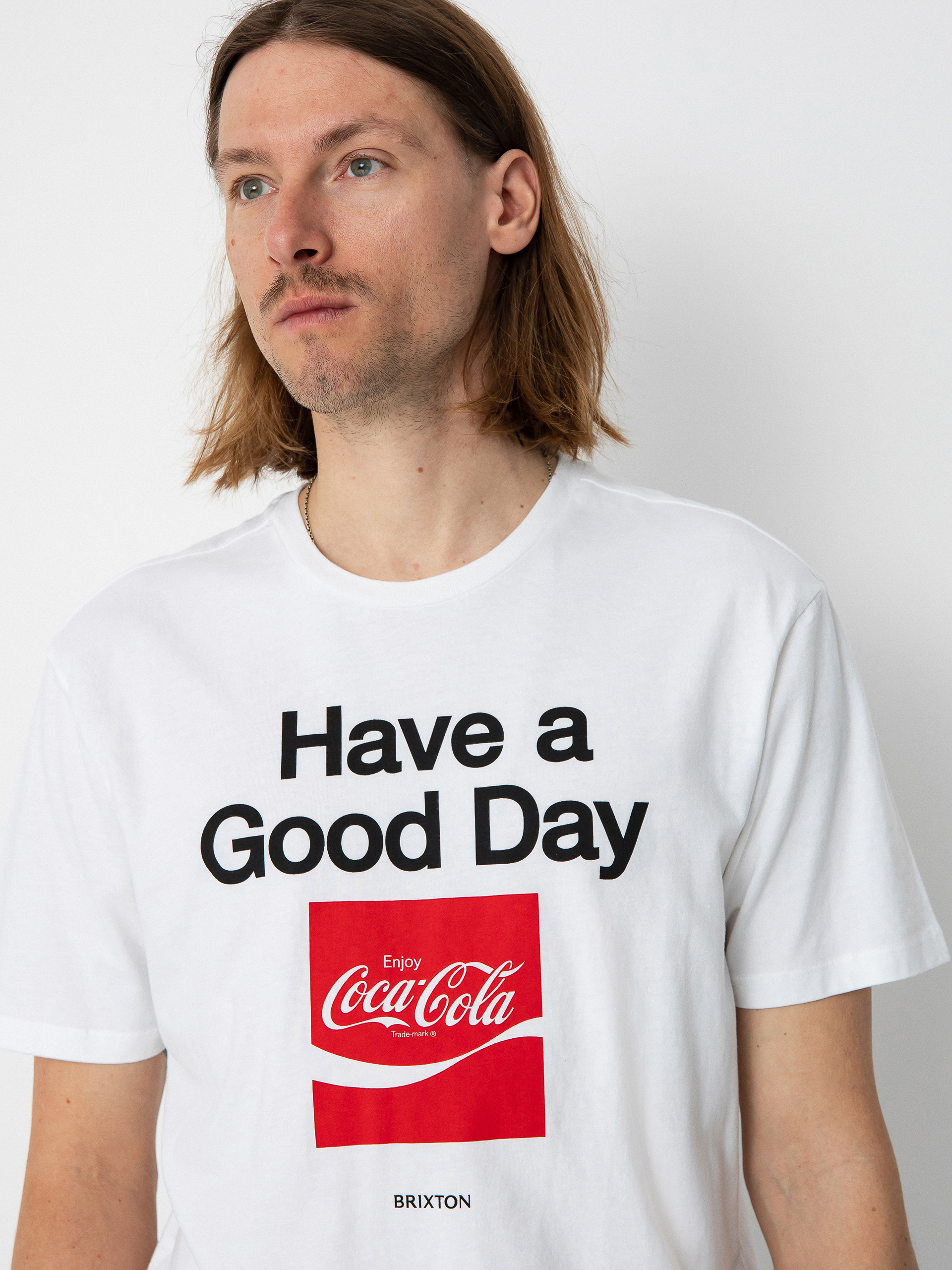 Brixton Тениска Coca-Cola Good Day (white)