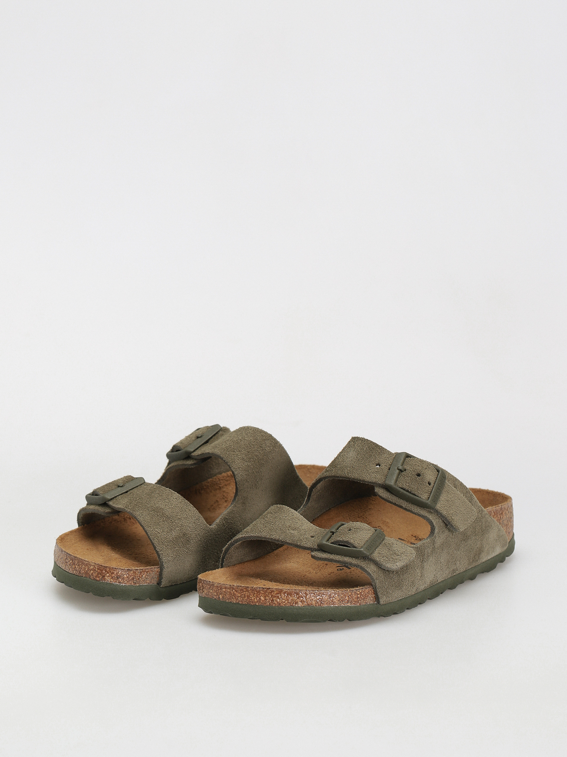 Чехли Birkenstock Arizona Suede Leather Narrow Wmn (thyme)