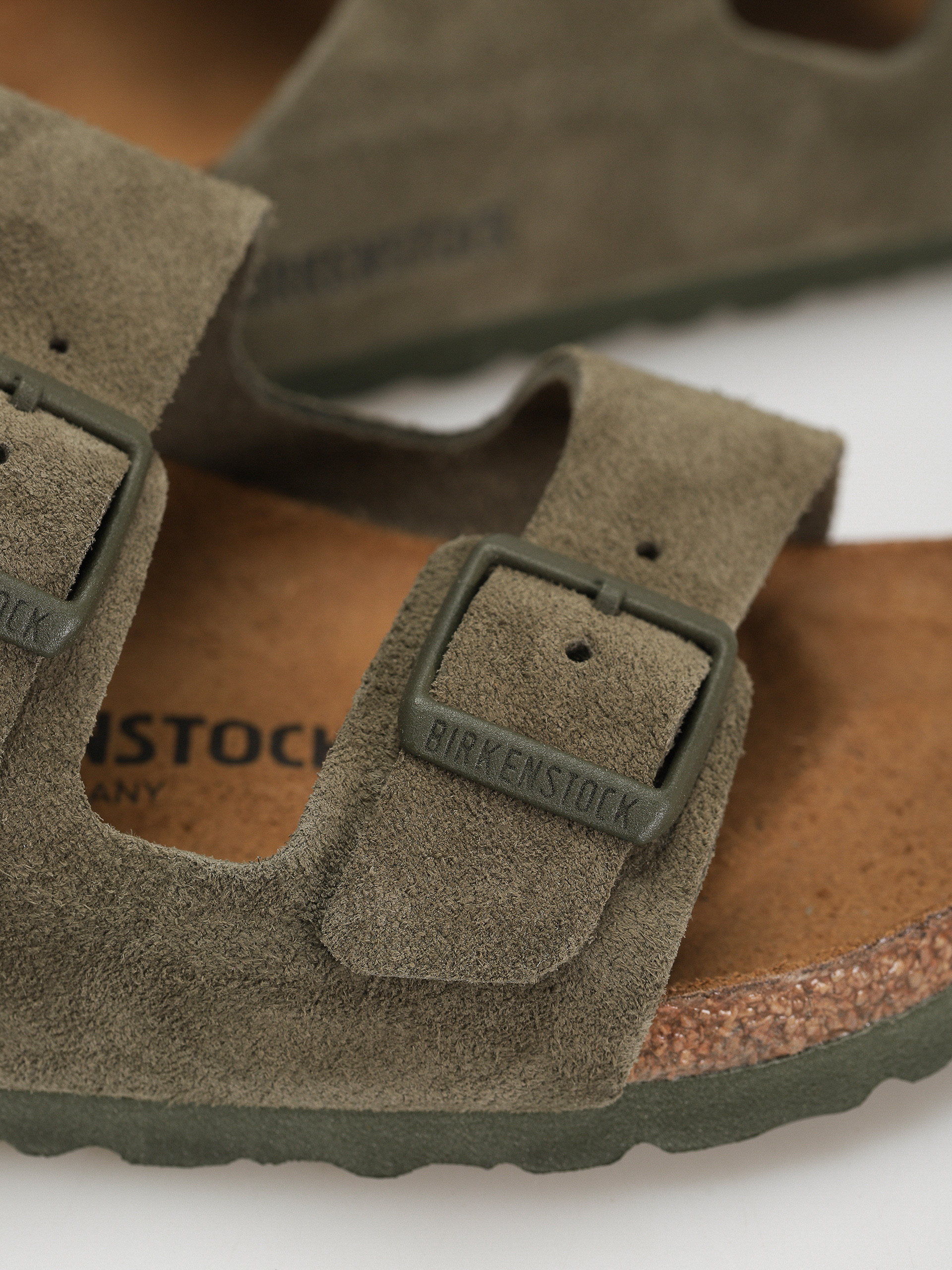 Чехли Birkenstock Arizona Suede Leather Narrow Wmn (thyme)