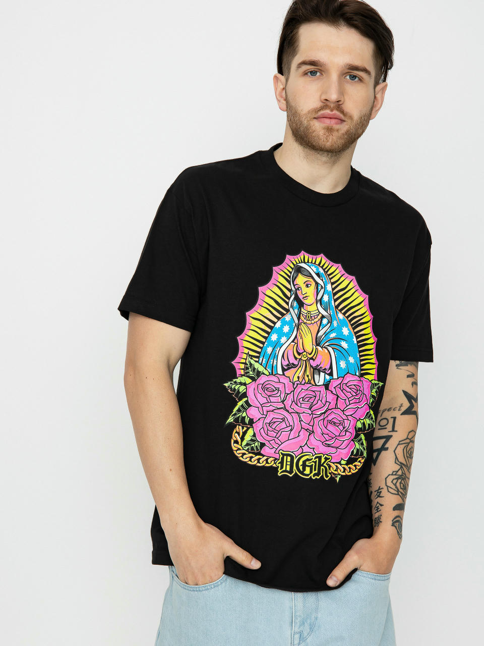 Тениска DGK Day Glo (black)