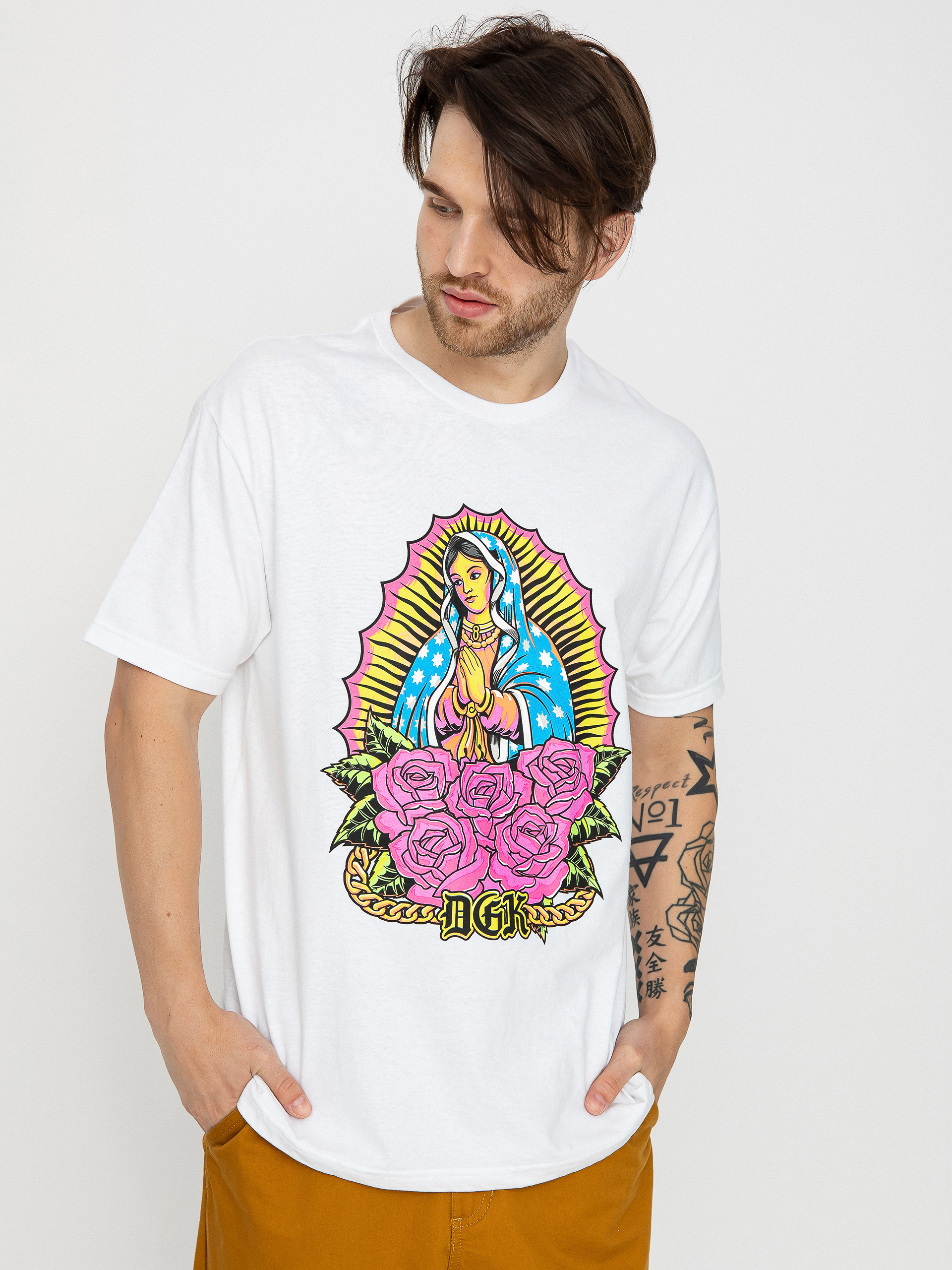 Тениска DGK Day Glo (white)