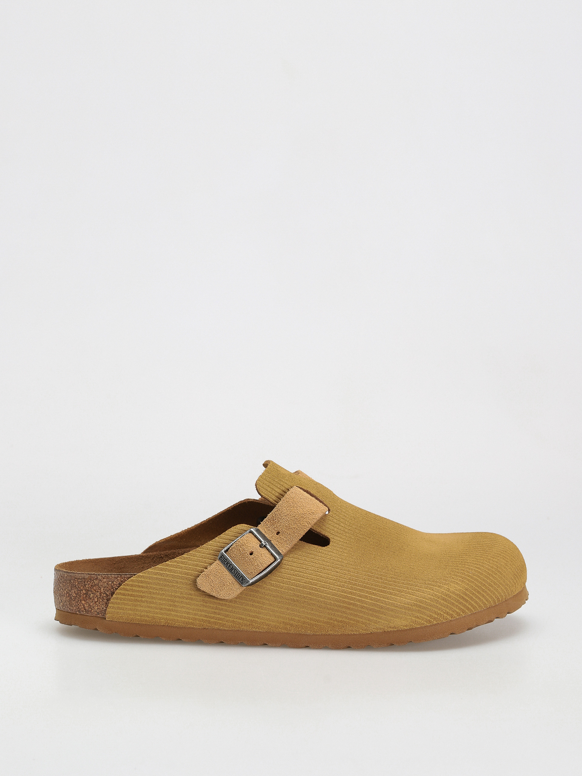 Чехли Birkenstock Boston Suede Embossed Regular (corduroy cork brown)