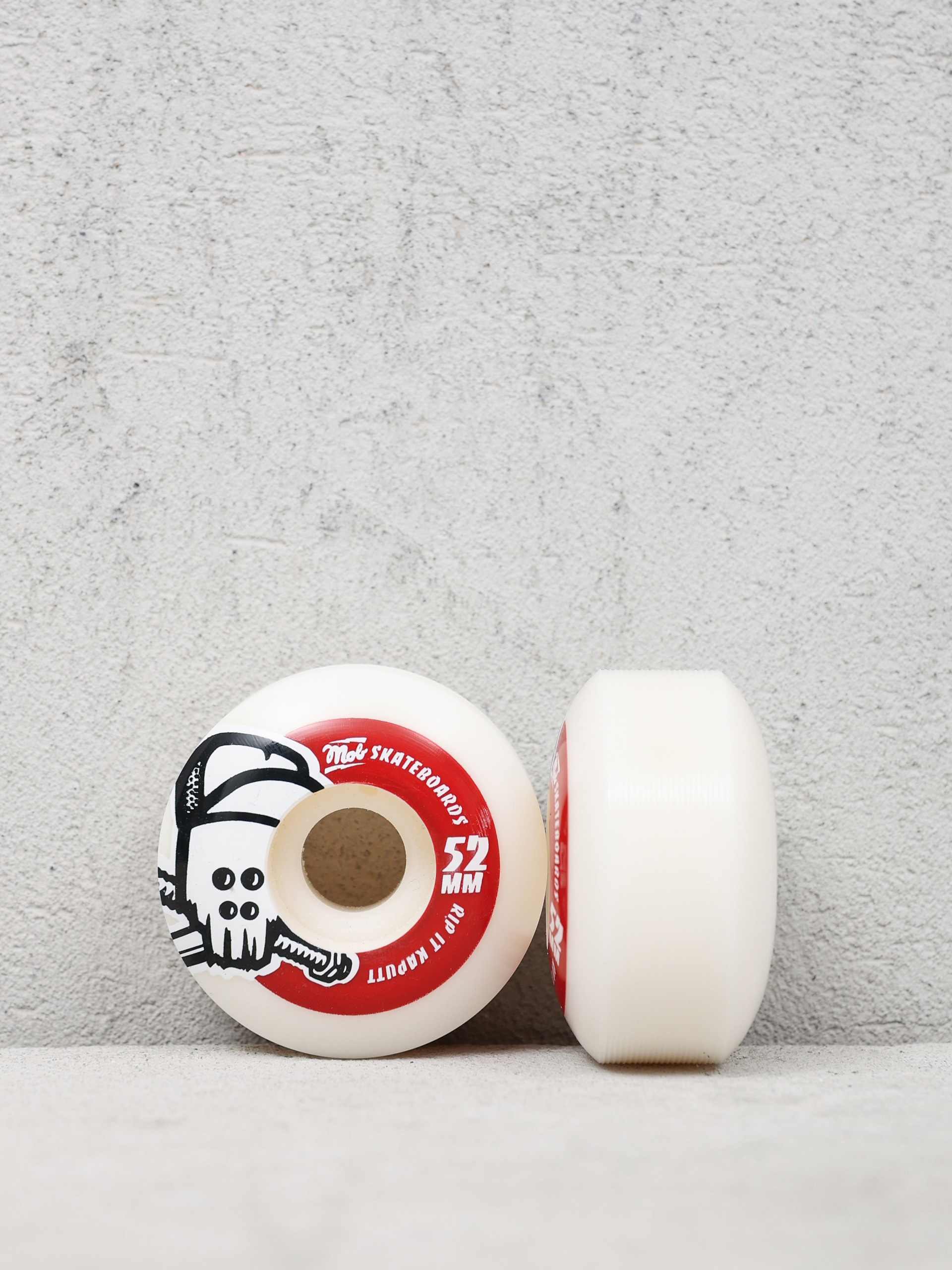 Колелца Mob Skateboards Skull (white/red)