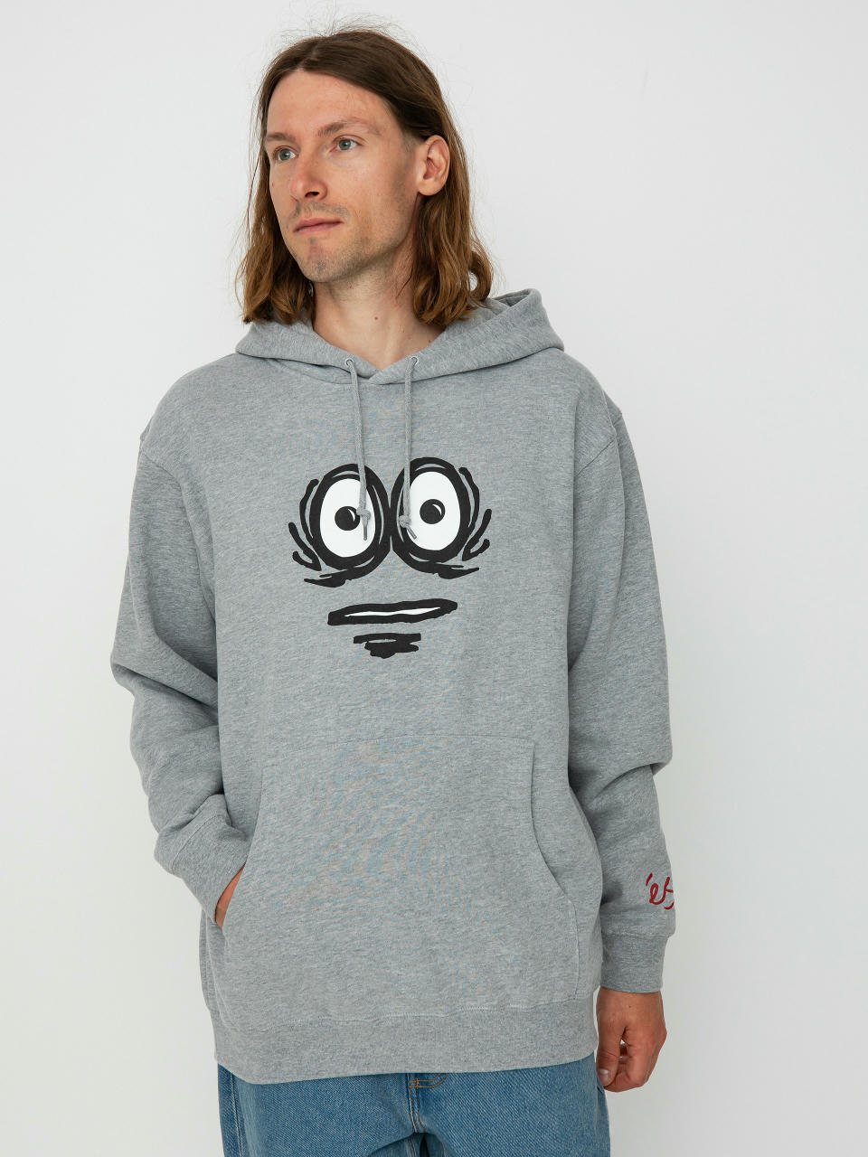 Суитшърт с качулка eS Eggcell Eyes HD (grey/heather)