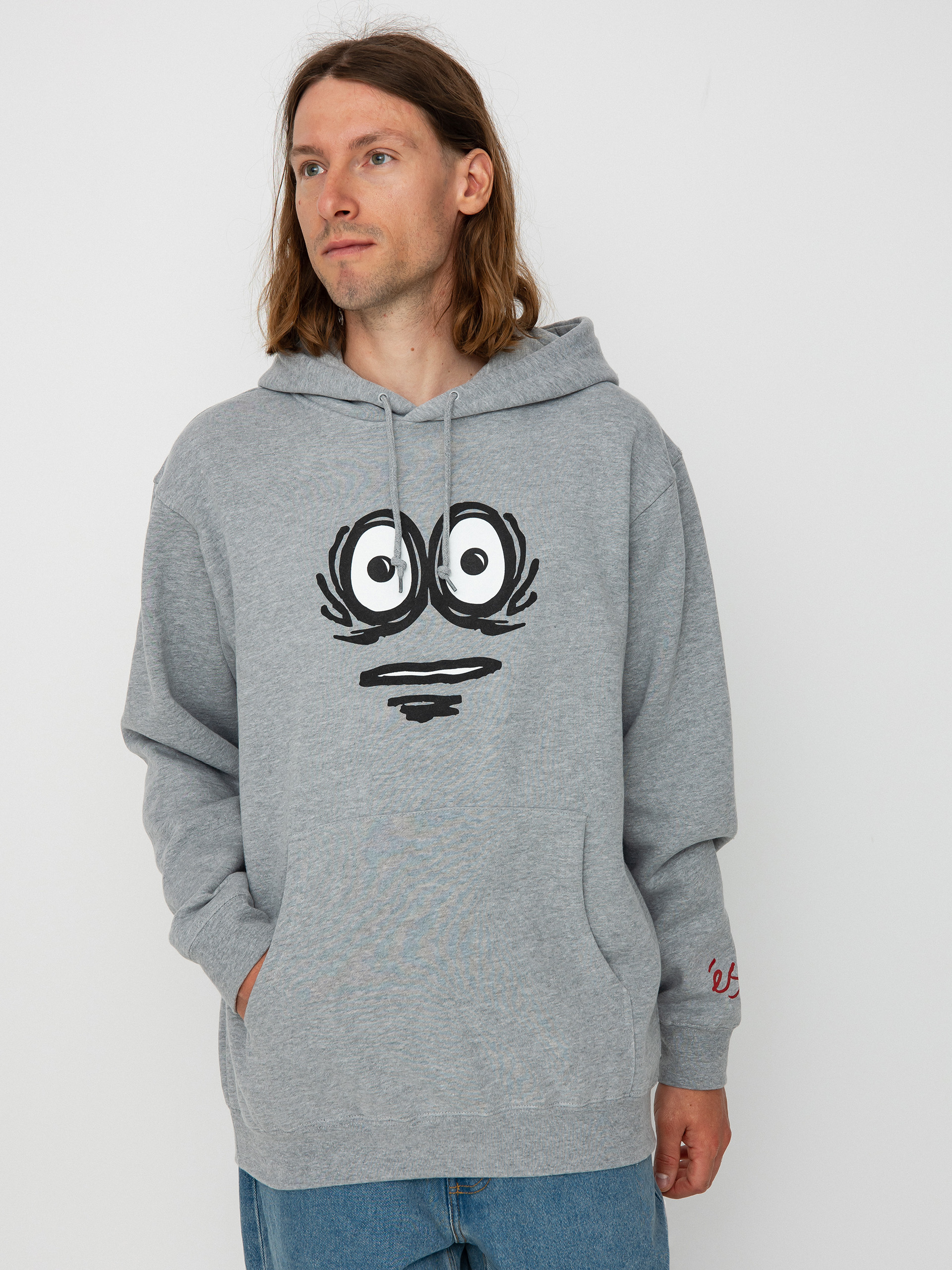 Суитшърт с качулка eS Eggcell Eyes HD (grey/heather)