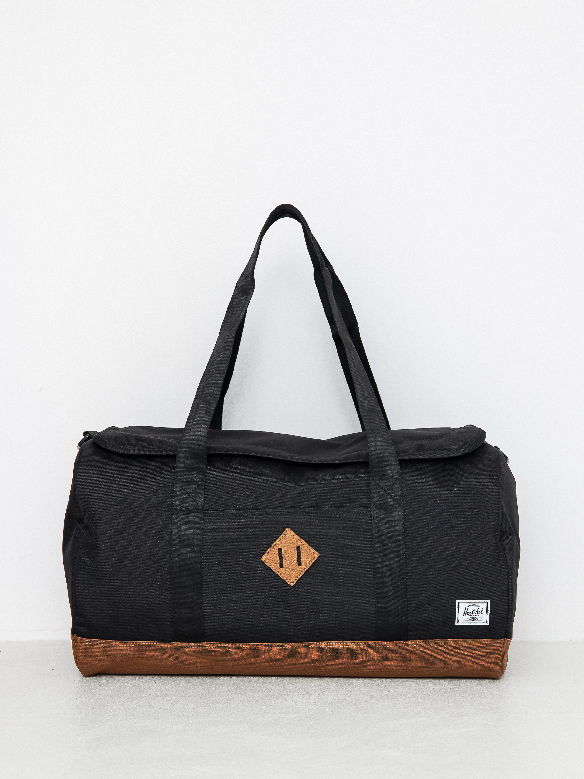 Чанта Herschel Supply Co. Heritage Duffle (black/saddle brown)