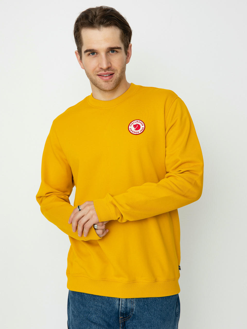 Суитшърт Fjallraven 1960 Logo Badge (mustard yellow)