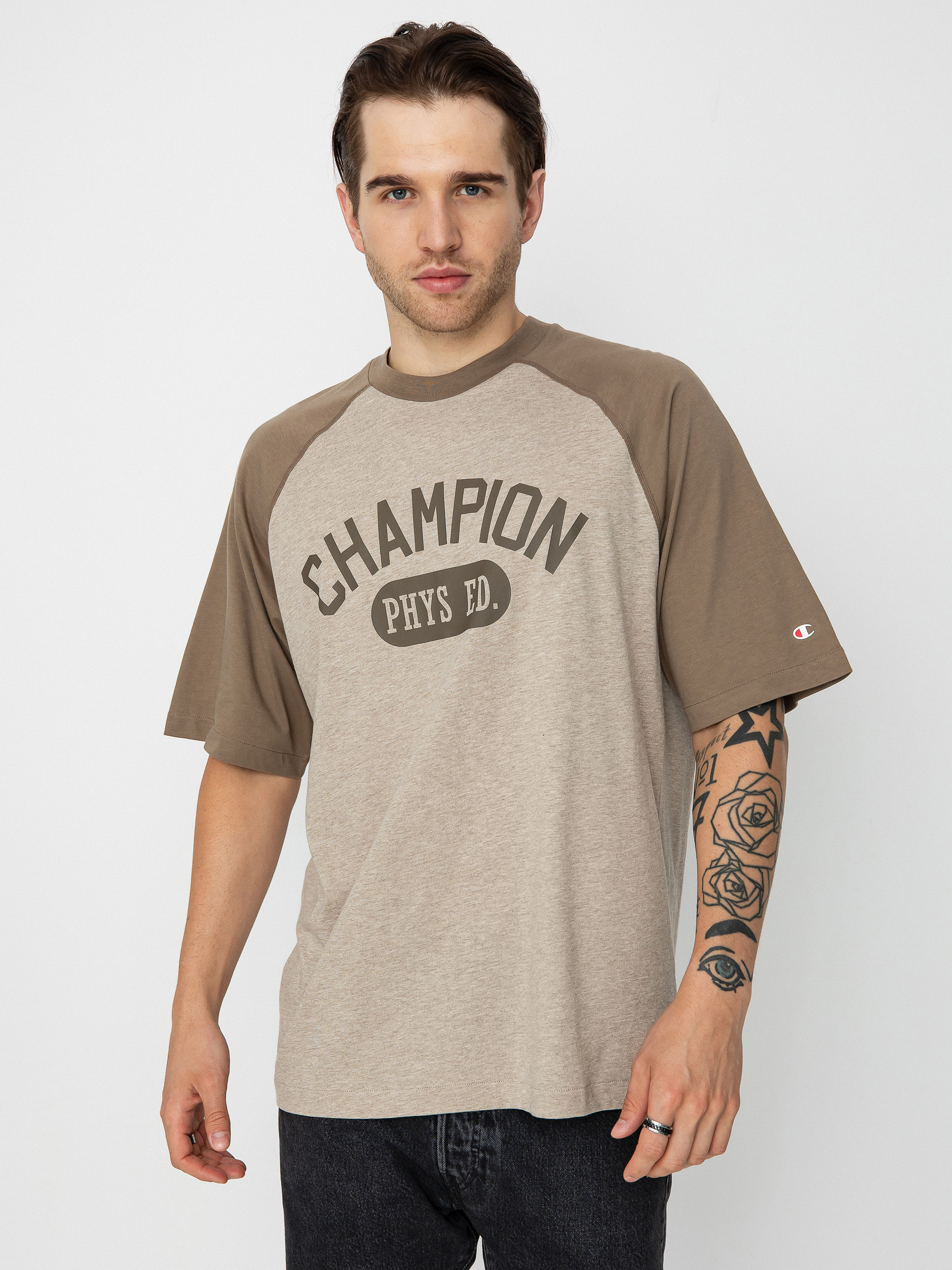 Тениска Champion Legacy Crewneck T-Shirt 219173 (mdnm/lhb)