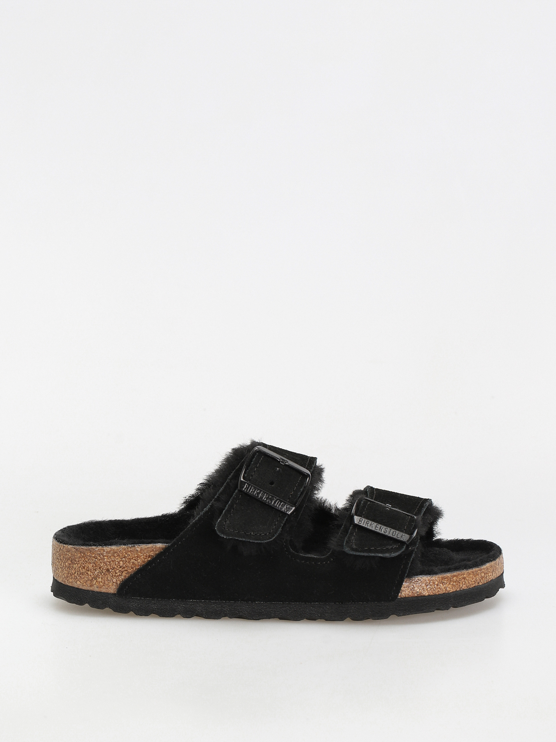 Чехли Birkenstock Arizona Suede Leather Narrow Wmn (black)