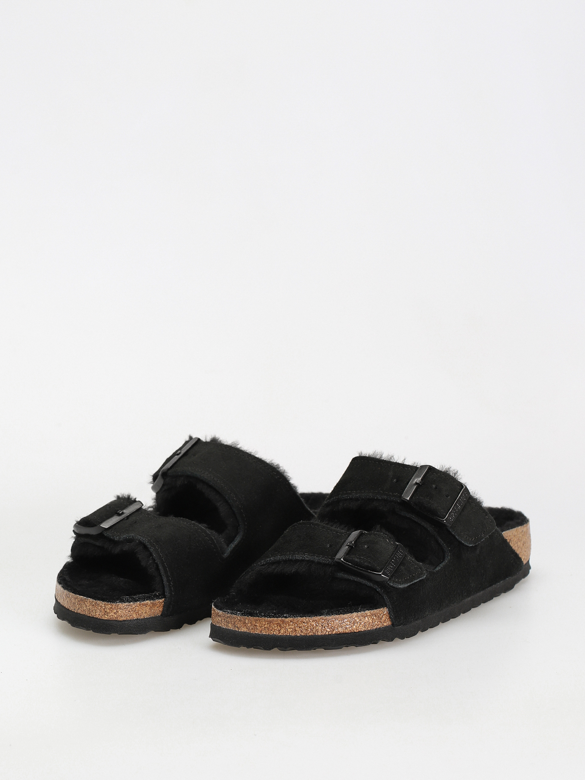 Чехли Birkenstock Arizona Suede Leather Narrow Wmn (black)