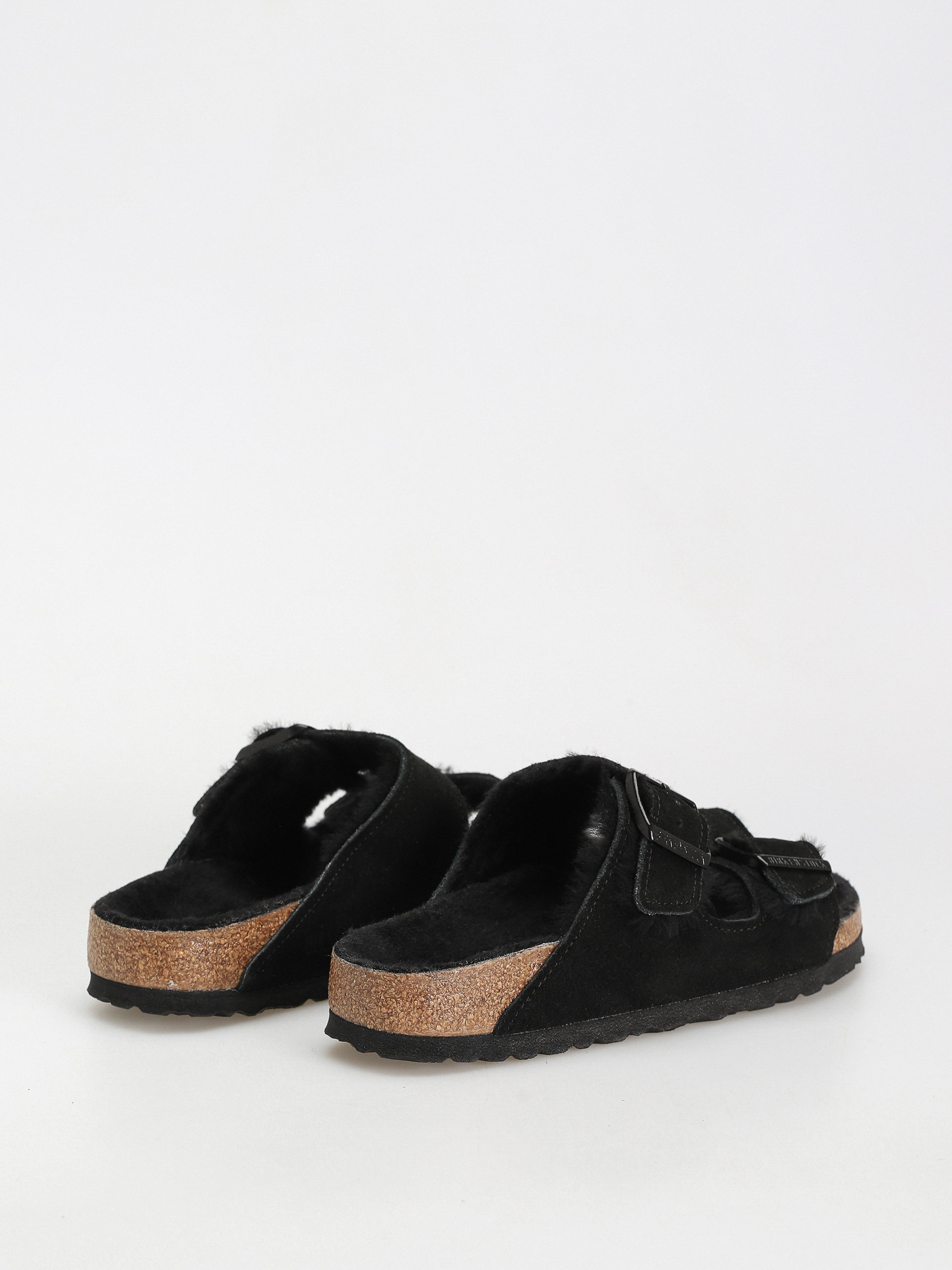 Чехли Birkenstock Arizona Suede Leather Narrow Wmn (black)